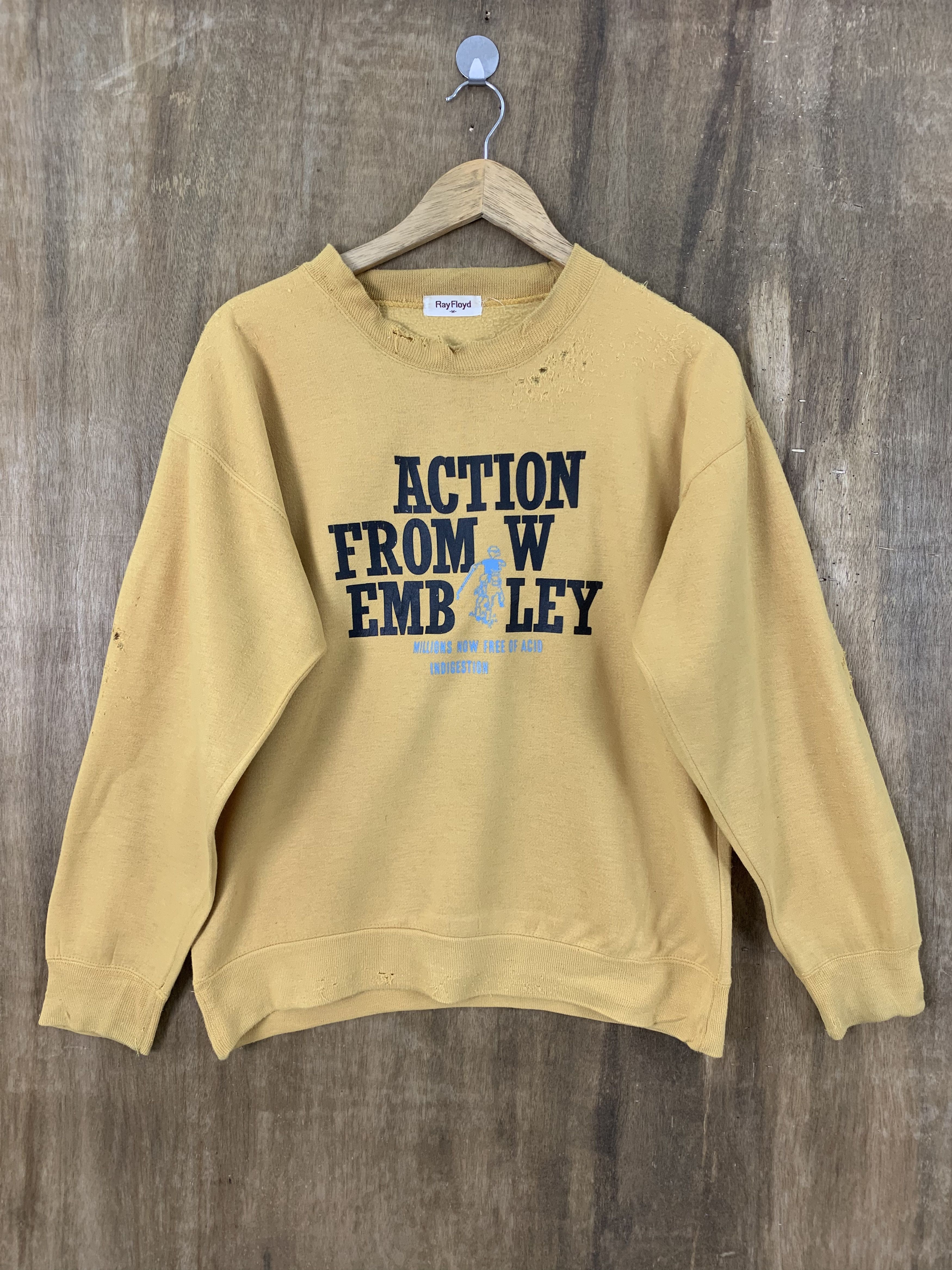 Japanese Brand Ray Floyd Sweatshirts Distressed Yellow Vintage Size US M / EU 48-50 / 2 - 1 Thumbnail