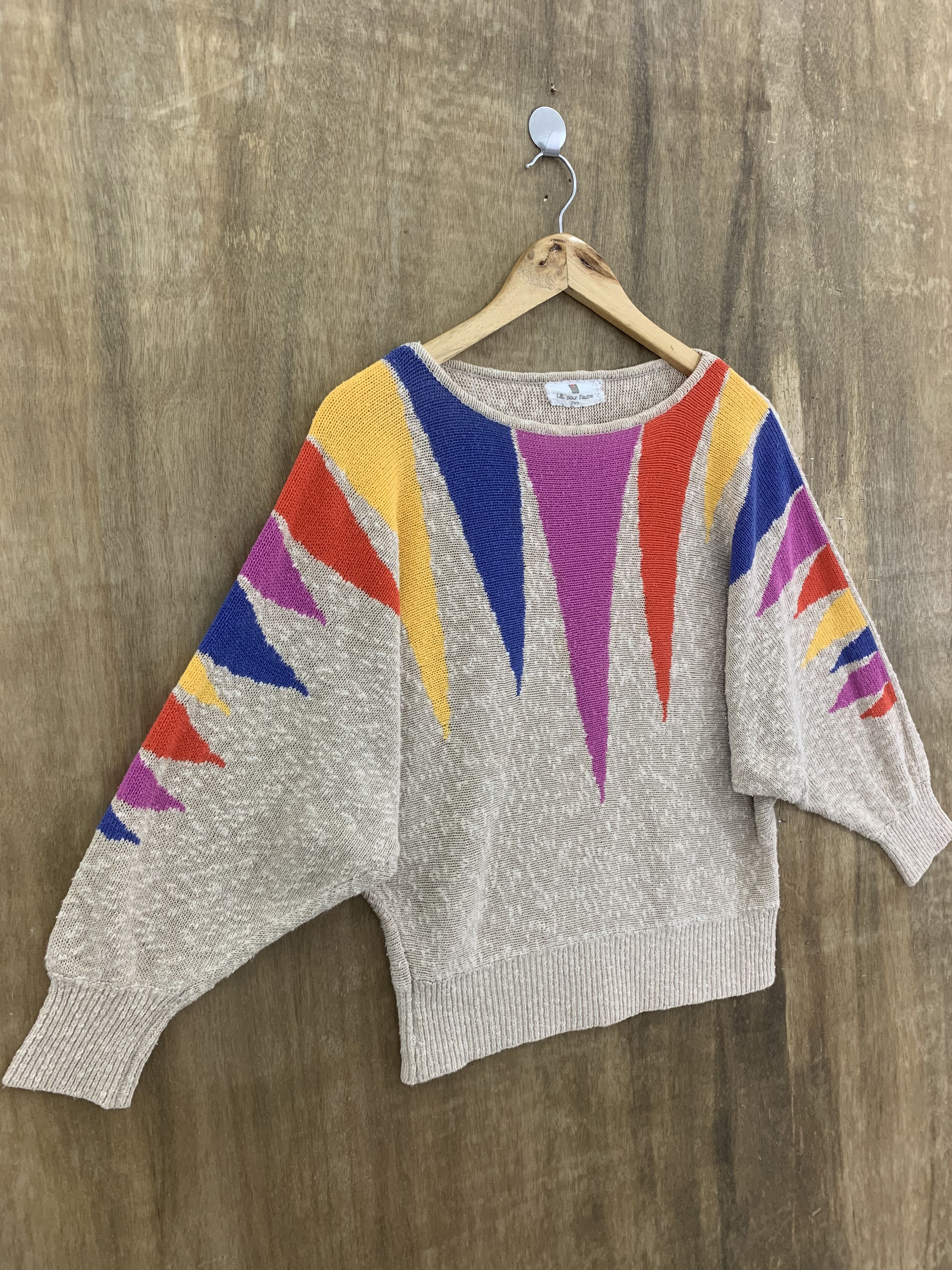 Aran Isles Knitwear Knitwear Ballon Multicolour Japanese Branded Like Coogi Size M / US 6-8 / IT 42-44 - 3 Thumbnail