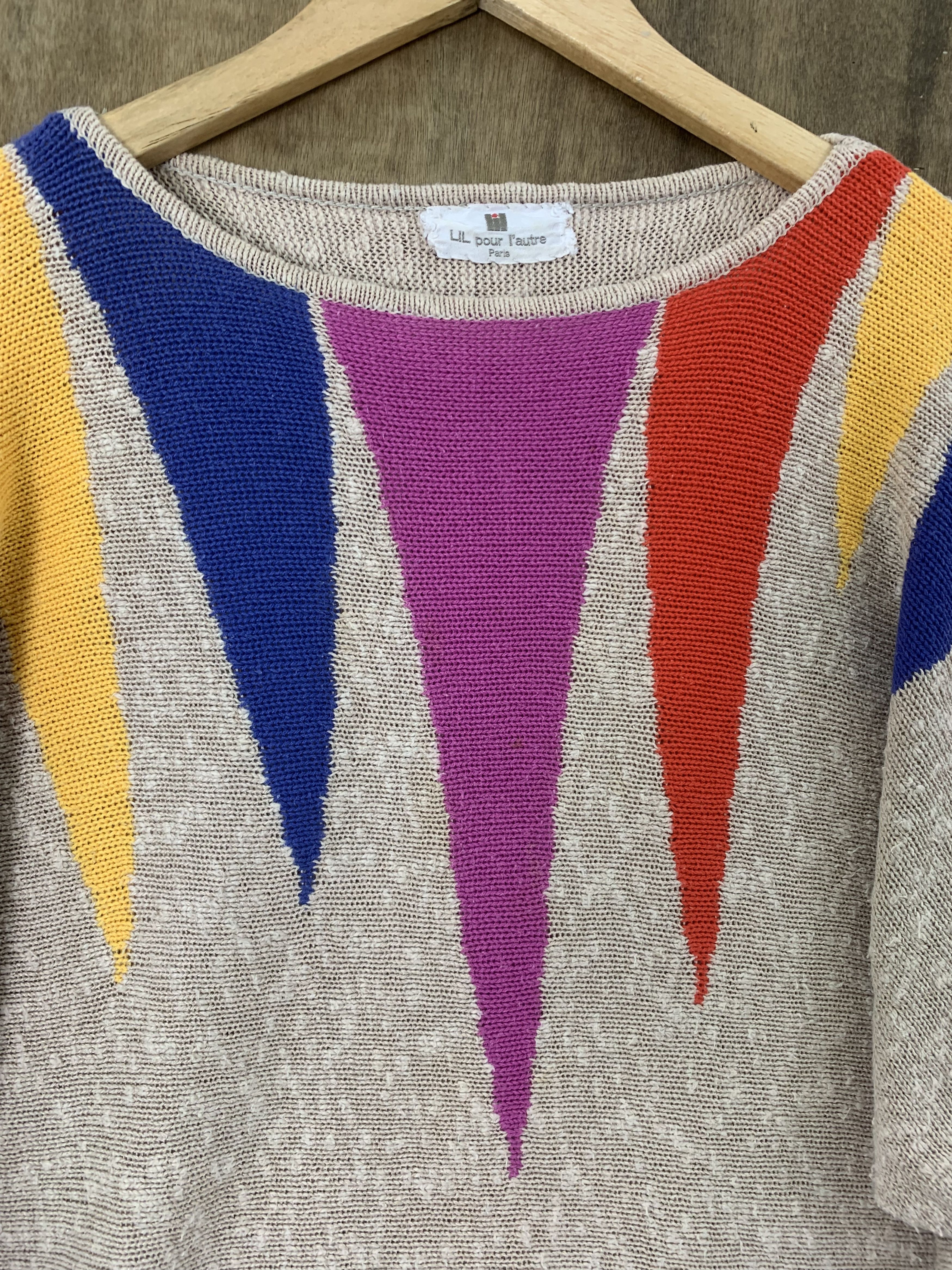 Aran Isles Knitwear Knitwear Ballon Multicolour Japanese Branded Like Coogi Size M / US 6-8 / IT 42-44 - 5 Thumbnail