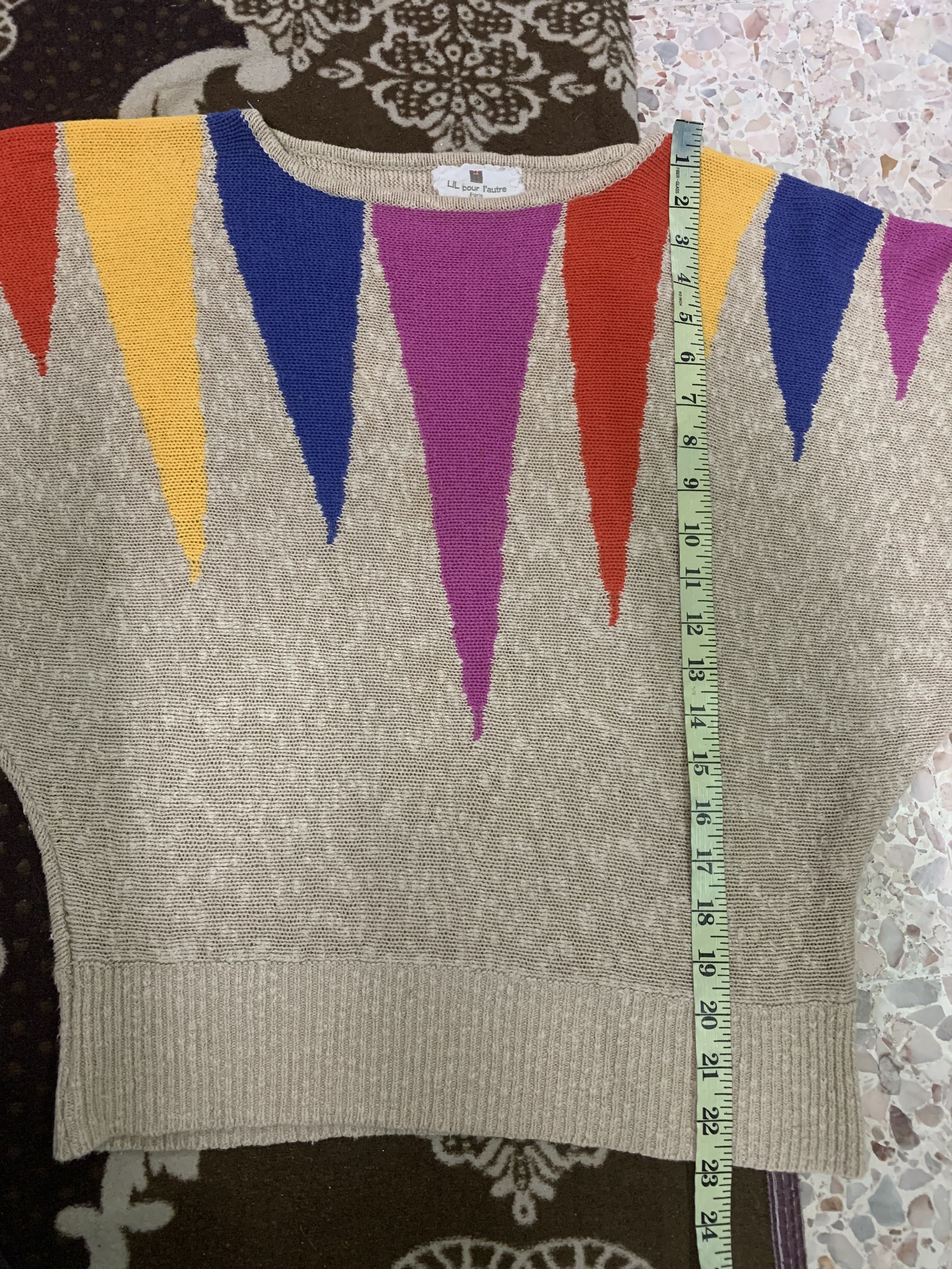 Aran Isles Knitwear Knitwear Ballon Multicolour Japanese Branded Like Coogi Size M / US 6-8 / IT 42-44 - 14 Thumbnail