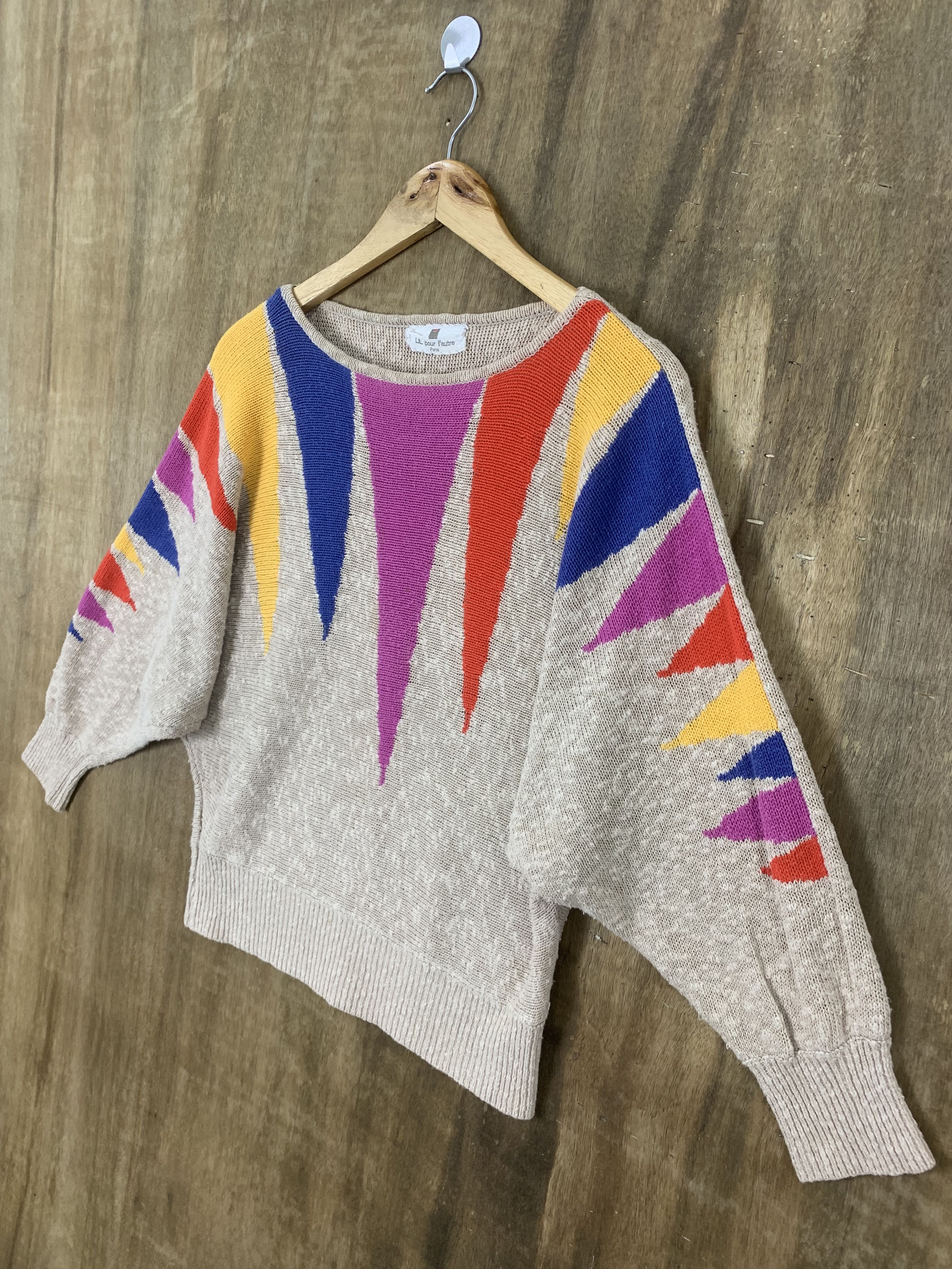 Aran Isles Knitwear Knitwear Ballon Multicolour Japanese Branded Like Coogi Size M / US 6-8 / IT 42-44 - 4 Thumbnail