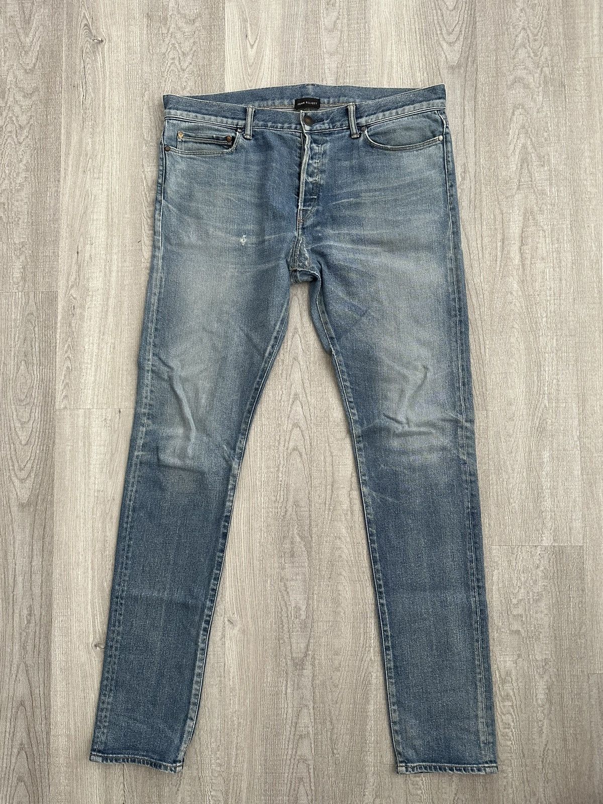 image of John Elliott John Elliot Cast 2 Slim Fit Jeans 36 in Blue, Men's