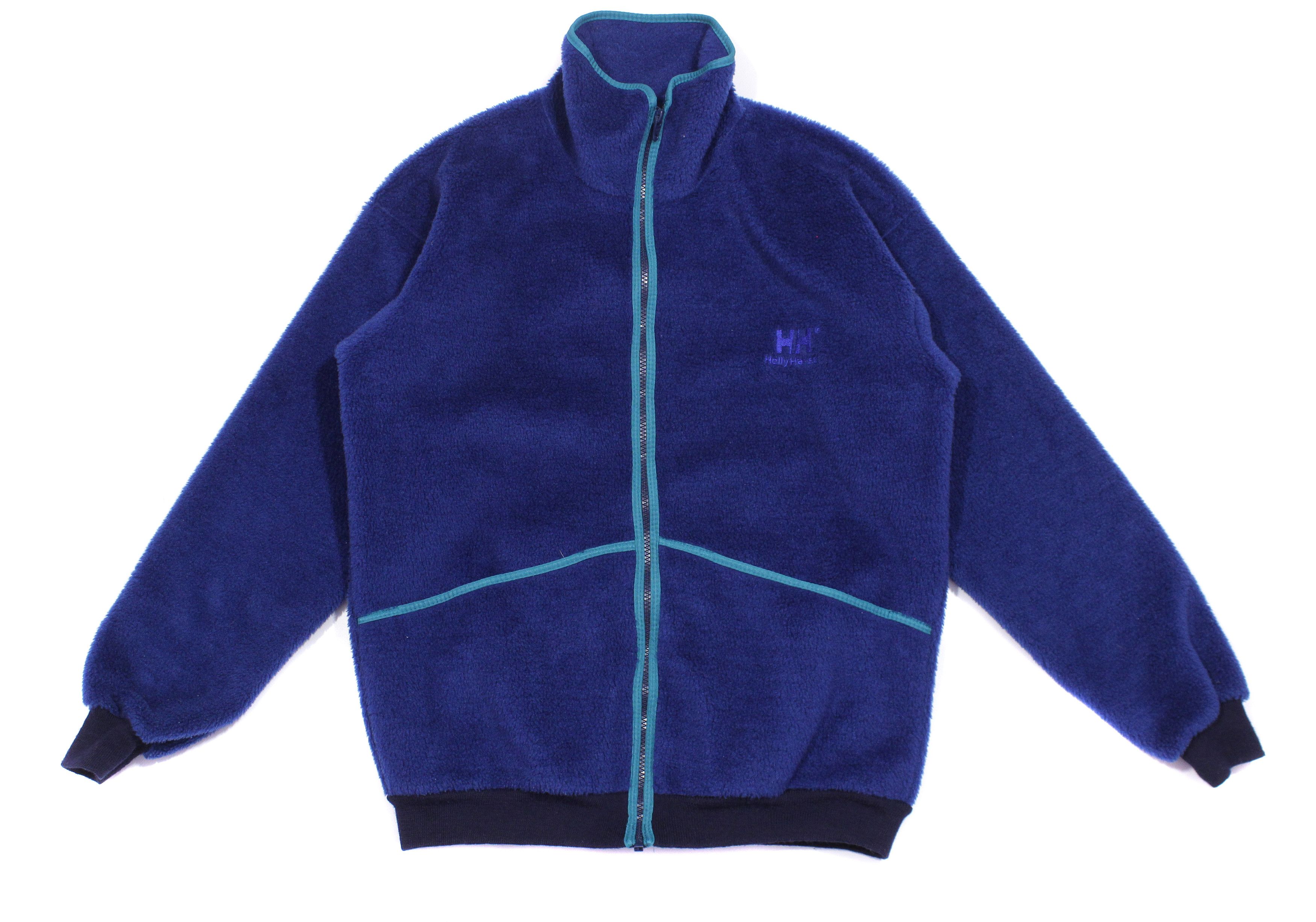 Helly Hansen 90S Logo Fluffy Fleece Vintage Size US S / EU 44-46 / 1 - 1 Thumbnail