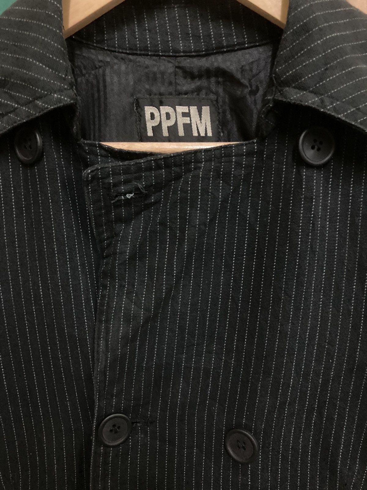 Japanese Brand × PPFM PPFM Blazer / Black Coat Jacket Size 40R - 5 Thumbnail