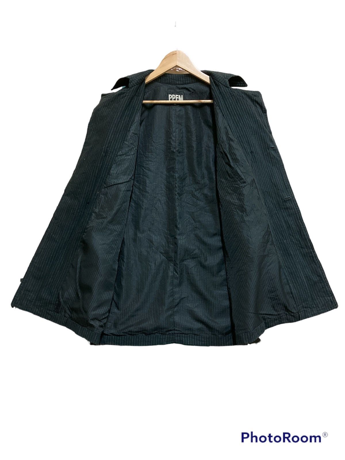 Japanese Brand × PPFM PPFM Blazer / Black Coat Jacket Size 40R - 4 Thumbnail