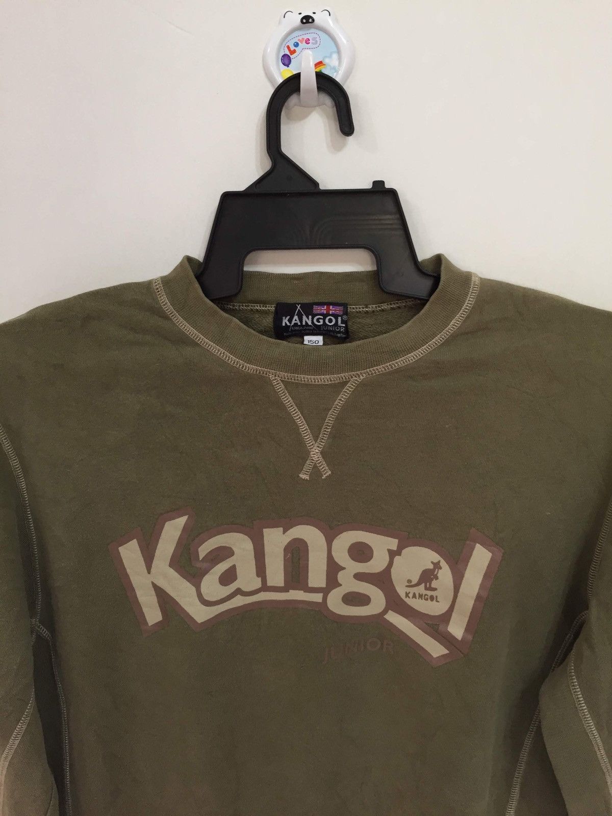 Kangol Vintage KANGOL sweatshirt big logo spellout size 150 kid Size US S / EU 44-46 / 1 - 2 Thumbnail