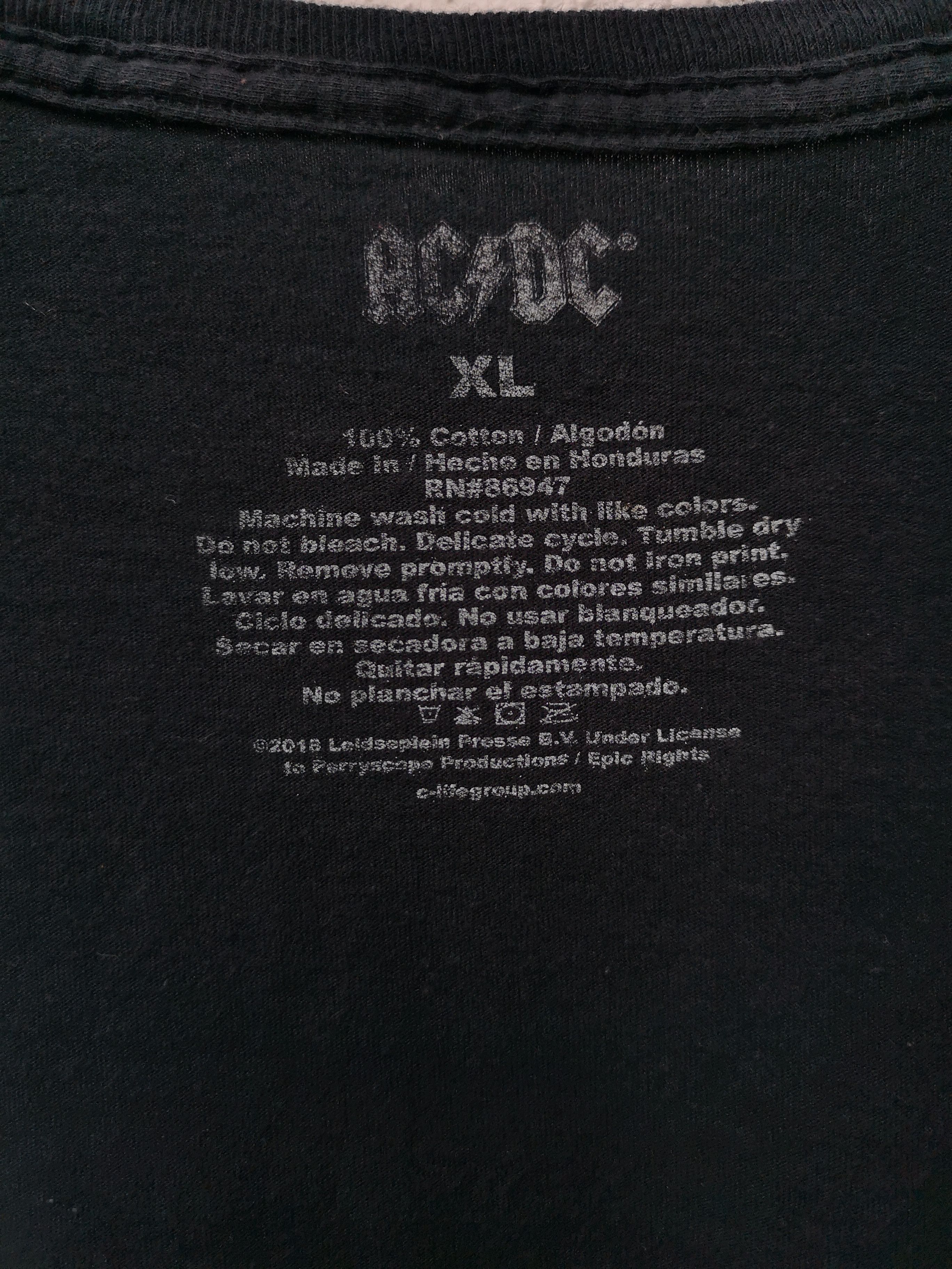 AC/DC ACDC ROCK BAND BACK In BLACK Size US XL / EU 56 / 4 - 4 Thumbnail