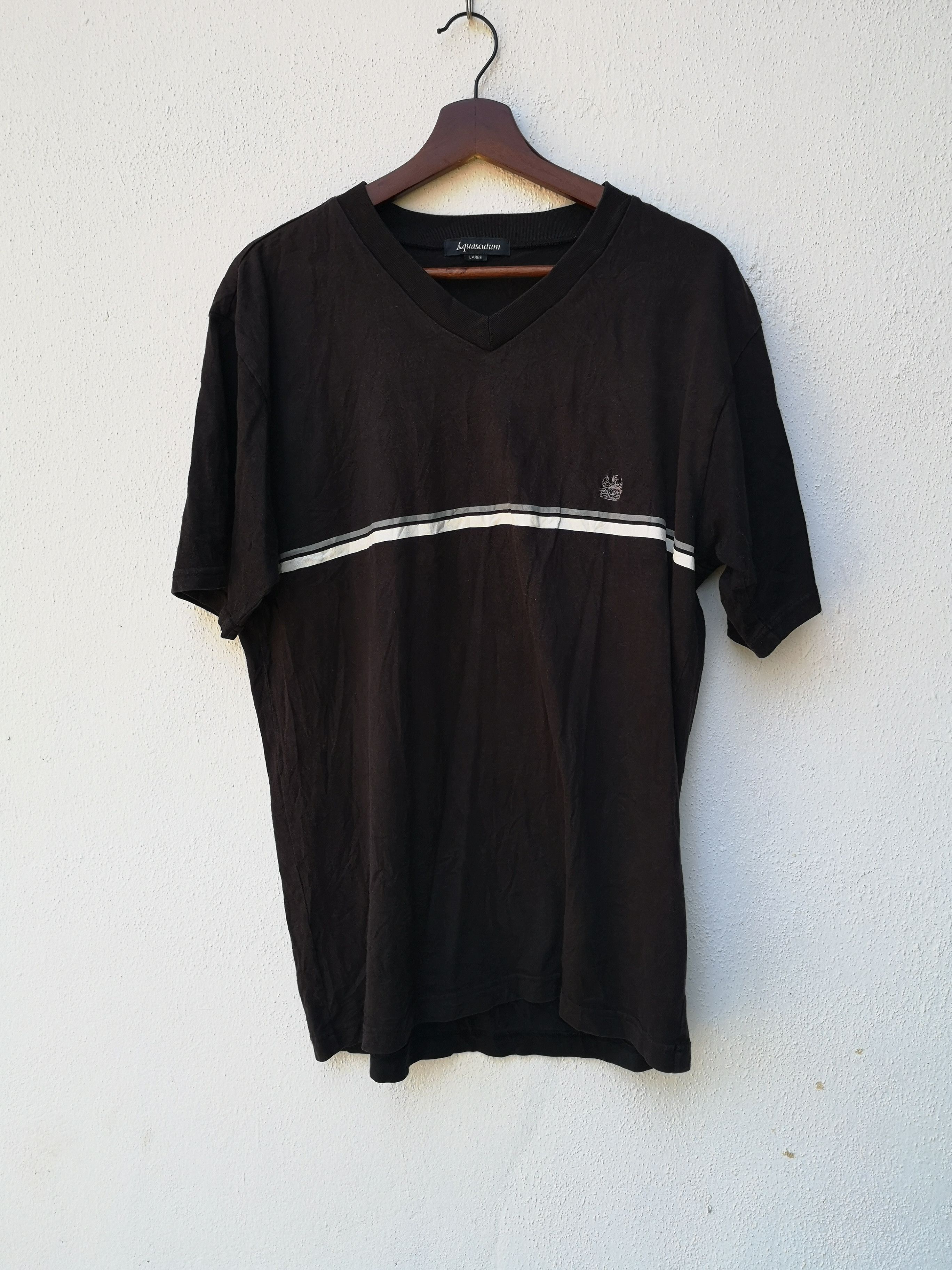 Aquascutum Aquascutum Black Tshirt Size US L / EU 52-54 / 3 - 1 Thumbnail