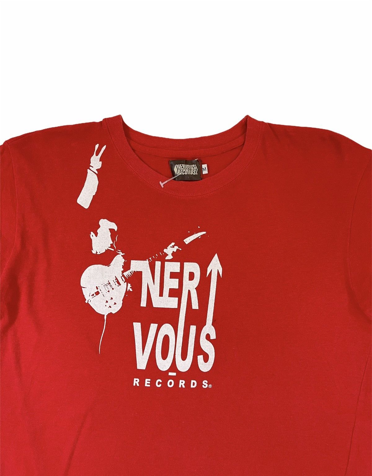 Band Tees Nervous Records American Records Label hip hop tshirt Size US M / EU 48-50 / 2 - 3 Thumbnail