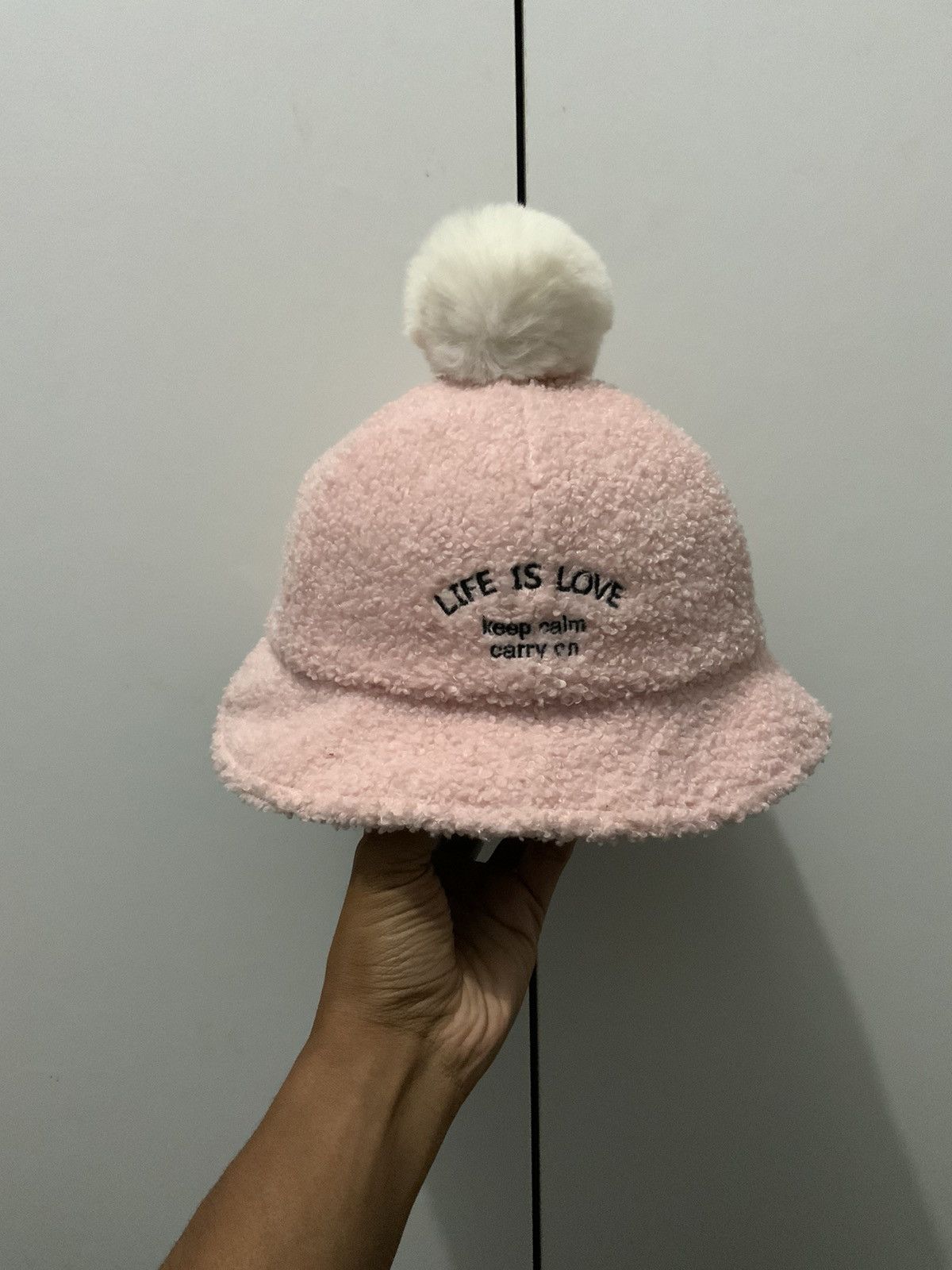Japanese Brand Gohapi Mohair Fur Pinky Bucket Hat Cap Size ONE SIZE - 1 Thumbnail