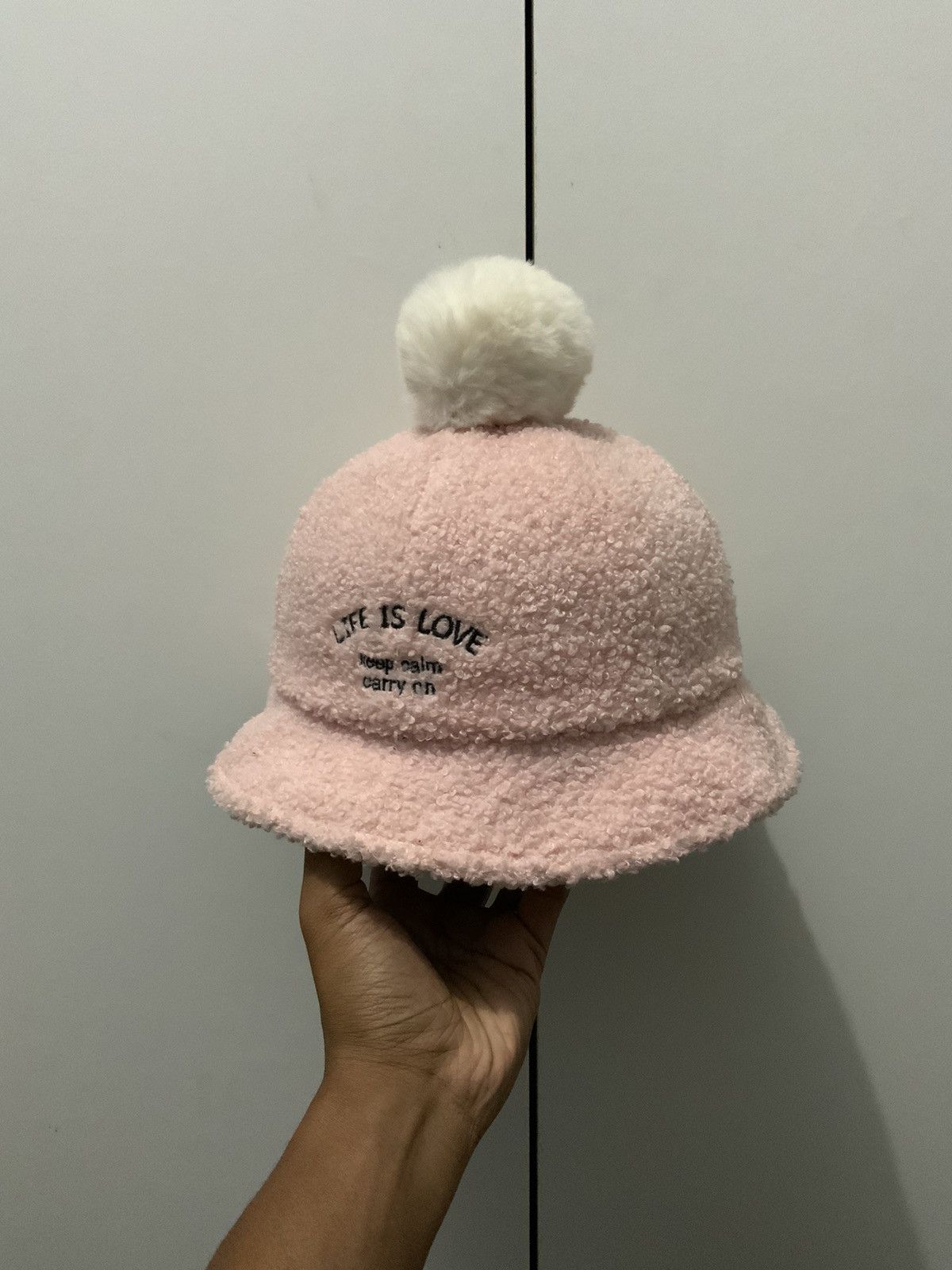 Japanese Brand Gohapi Mohair Fur Pinky Bucket Hat Cap Size ONE SIZE - 2 Thumbnail