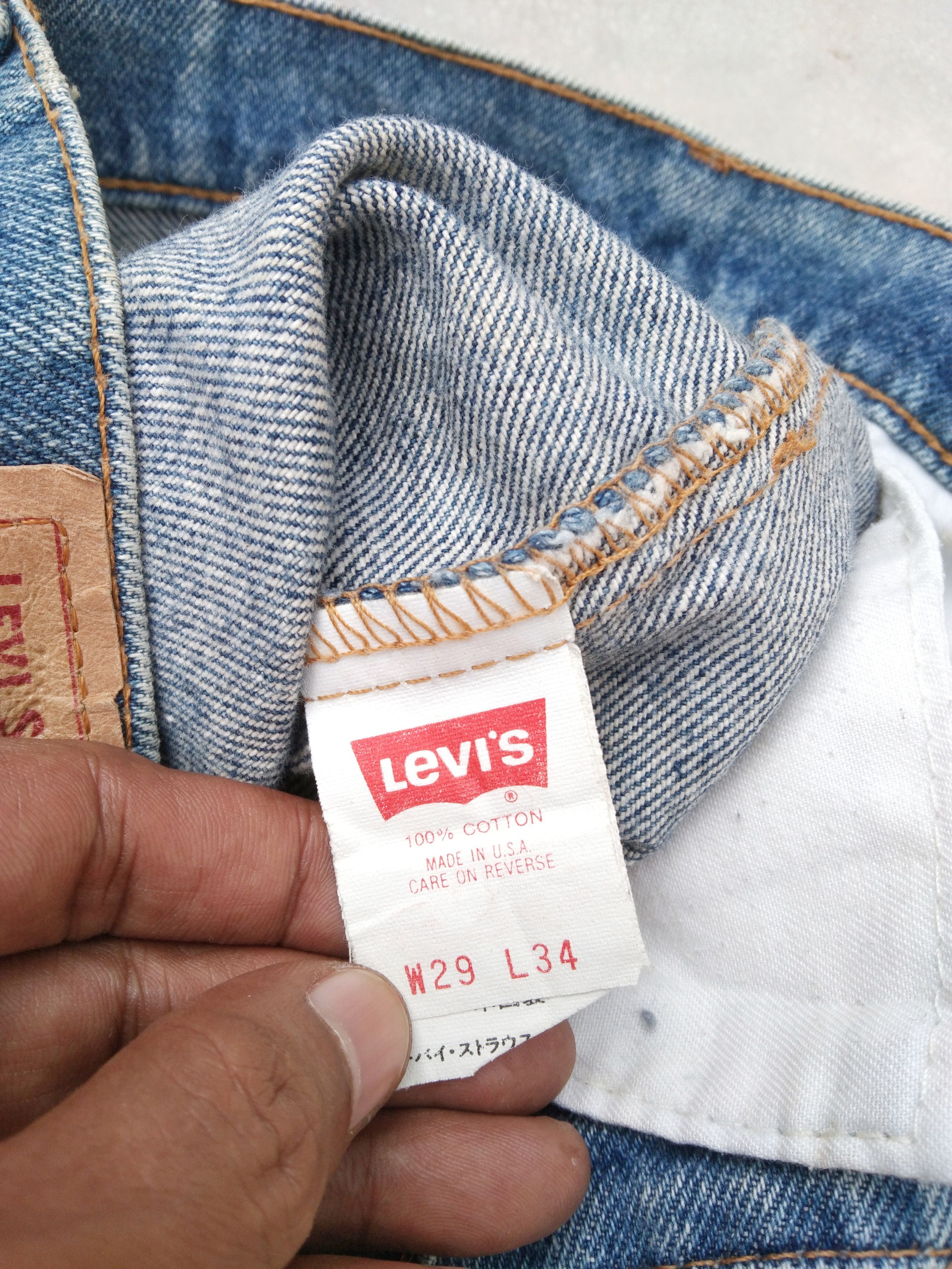 Jean × Levi's × Vintage 90s Vintage Levis 510 Made In USA Distressed Jeans 28x31 Size US 28 / EU 44 - 10 Thumbnail