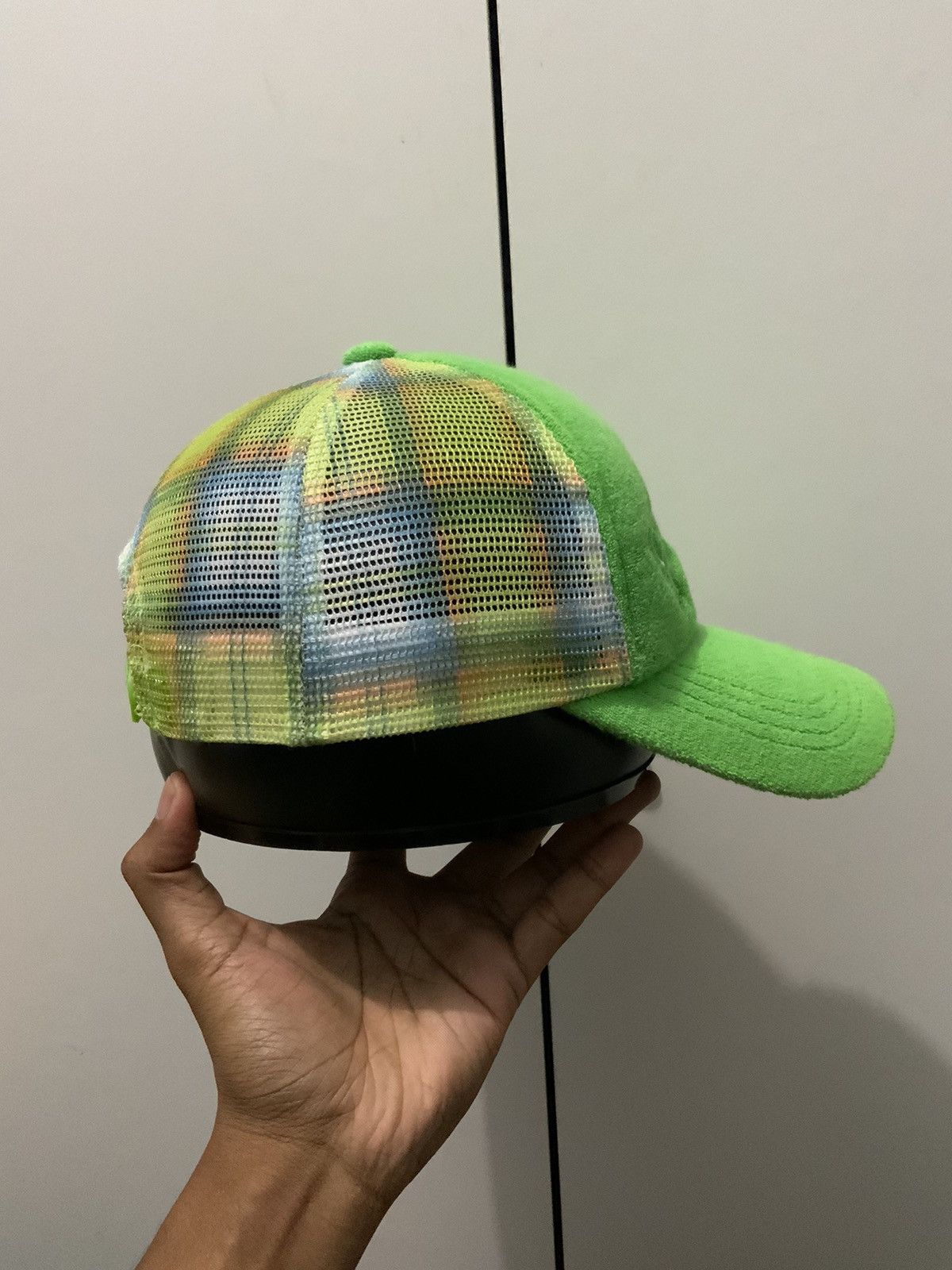 If Six Was Nine PEACE No War Green Fullmesh Trucker Hat Size ONE SIZE - 5 Thumbnail