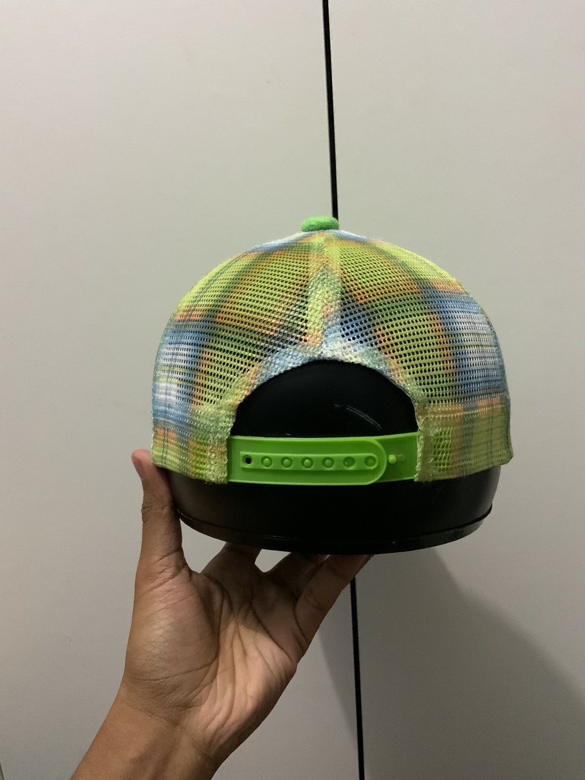 If Six Was Nine PEACE No War Green Fullmesh Trucker Hat Size ONE SIZE - 4 Thumbnail