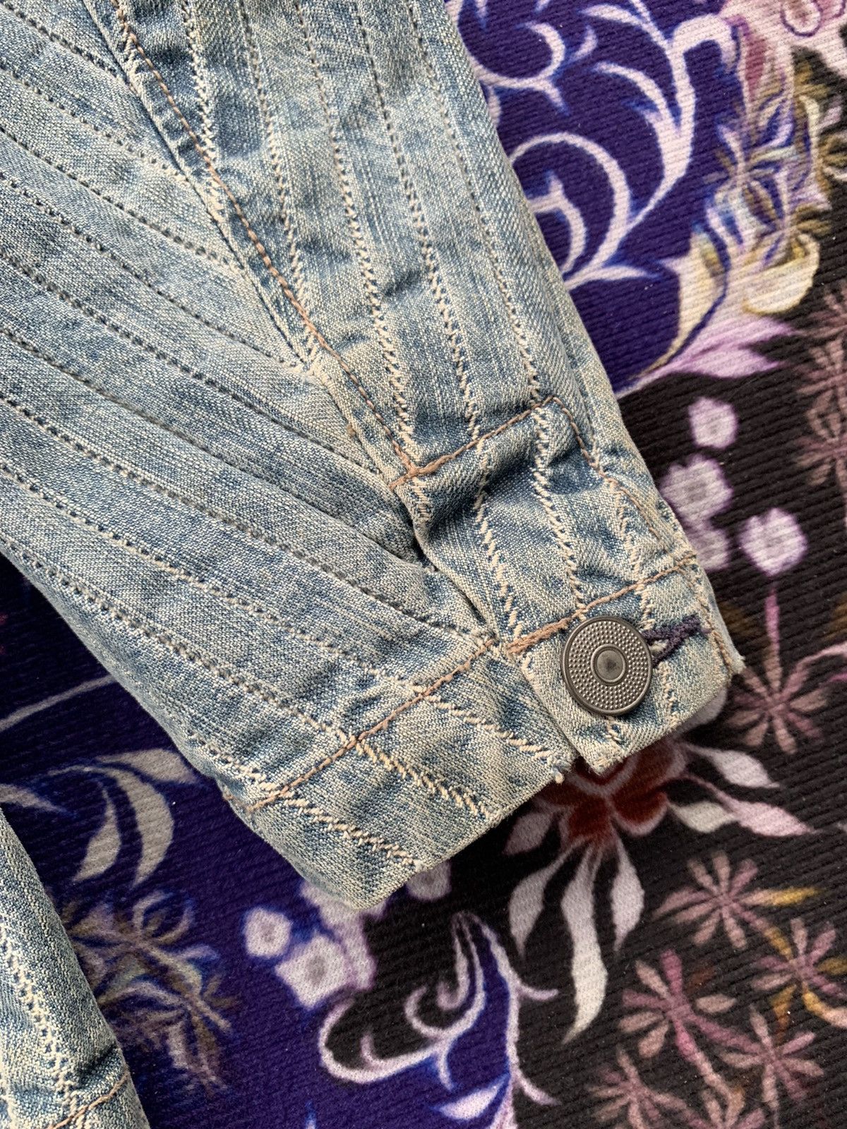 Japanese Brand Weldgin Hickory Style Denim Jacket Size US L / EU 52-54 / 3 - 6 Thumbnail
