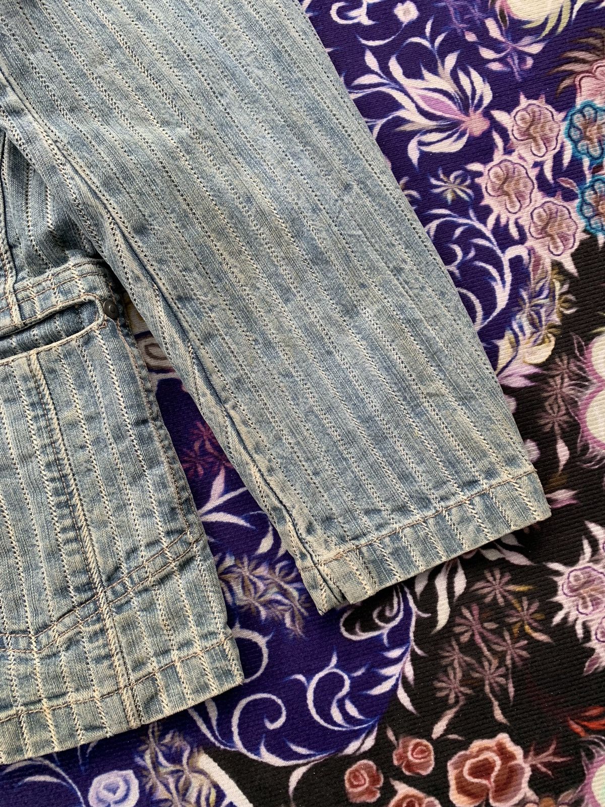 Japanese Brand Weldgin Hickory Style Denim Jacket Size US L / EU 52-54 / 3 - 2 Thumbnail