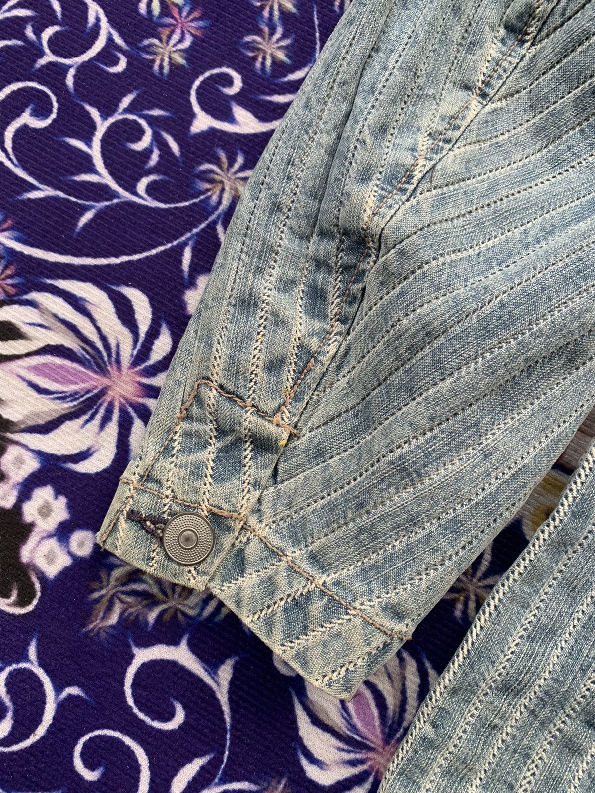 Japanese Brand Weldgin Hickory Style Denim Jacket Size US L / EU 52-54 / 3 - 7 Thumbnail