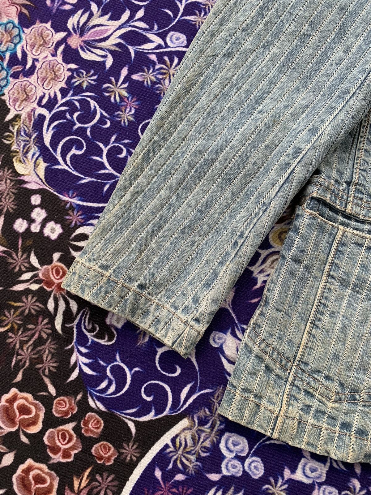 Japanese Brand Weldgin Hickory Style Denim Jacket Size US L / EU 52-54 / 3 - 3 Thumbnail