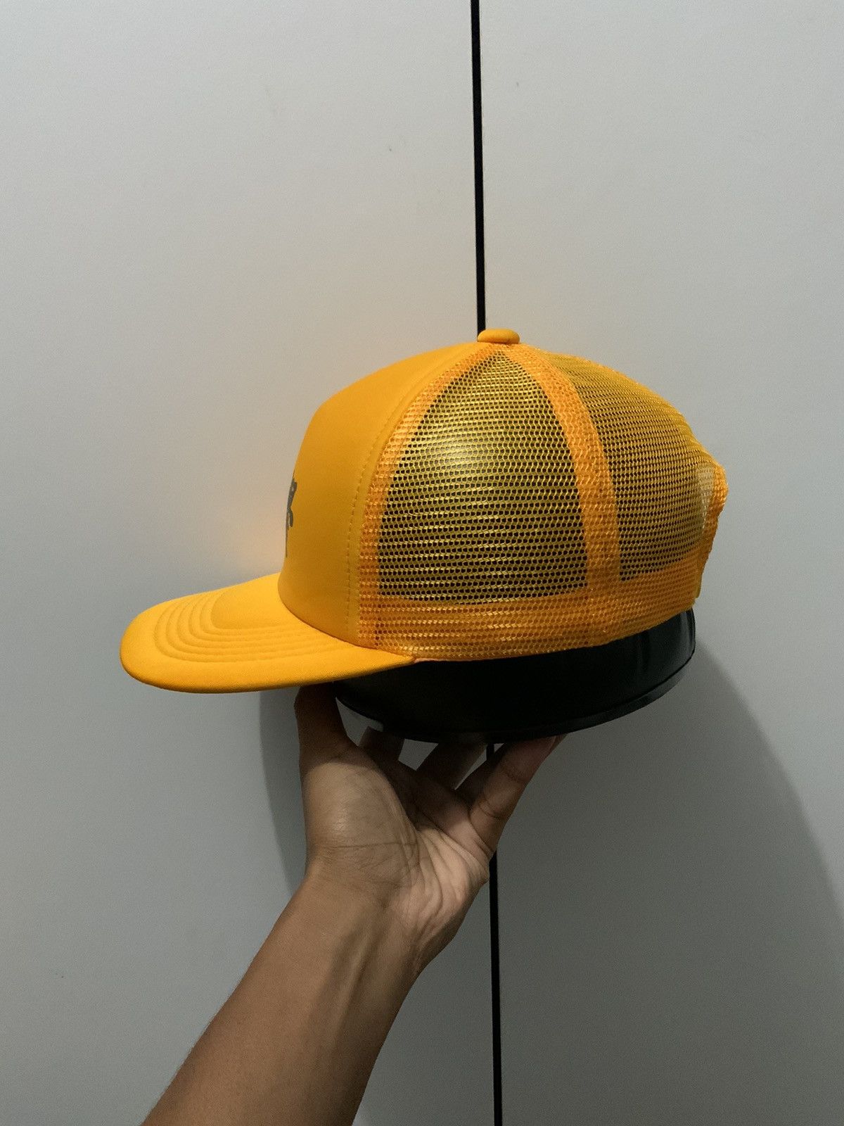 Vintage Vintage Japan Anime Print Yellow Trucker Hat Cap Size ONE SIZE - 3 Thumbnail