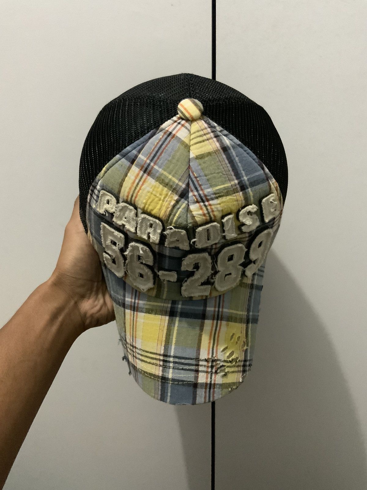 If Six Was Nine Distressed Paradise Frayed Trucker Hat Size ONE SIZE - 7 Thumbnail