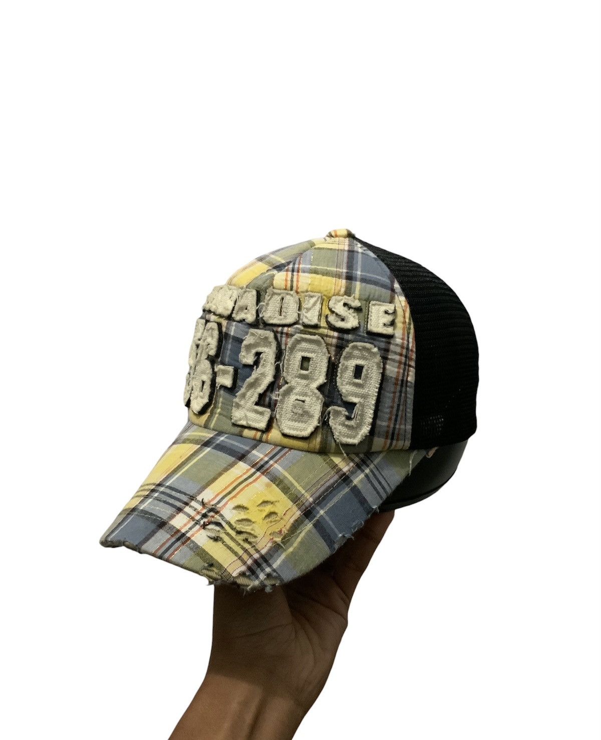 If Six Was Nine Distressed Paradise Frayed Trucker Hat Size ONE SIZE - 2 Thumbnail