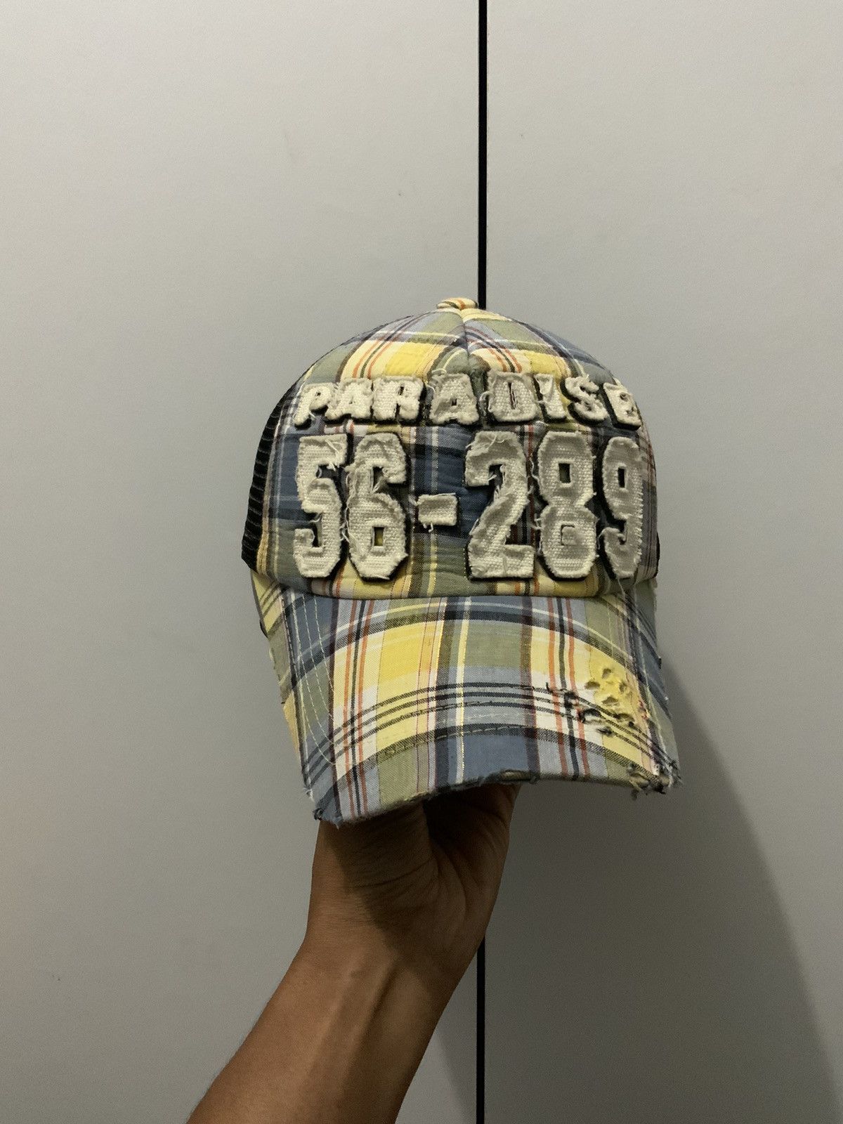 If Six Was Nine Distressed Paradise Frayed Trucker Hat Size ONE SIZE - 3 Thumbnail