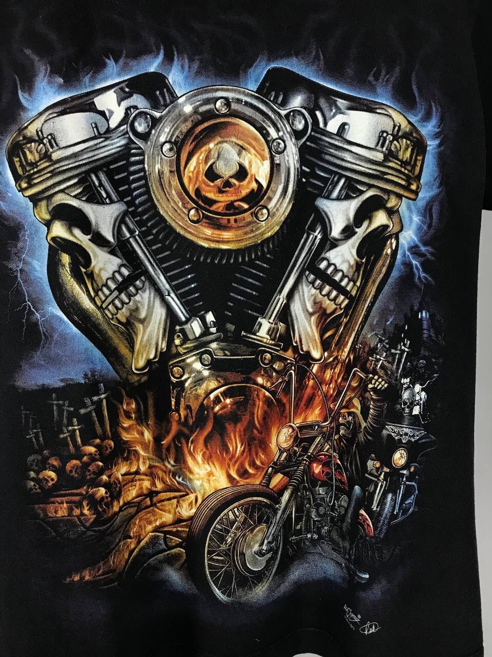 Vintage Rock Vintage Skull Skeleton Tee Size US S / EU 44-46 / 1 - 3 Thumbnail