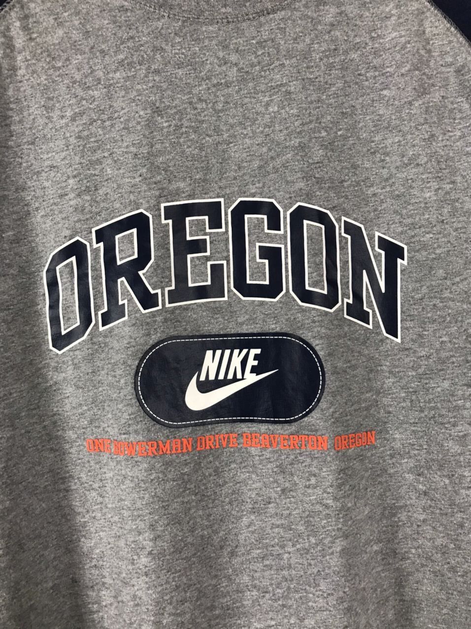 Vintage Nike Oregon Vintage Streetwear Gray Tee Size US XXL / EU 58 / 5 - 3 Thumbnail