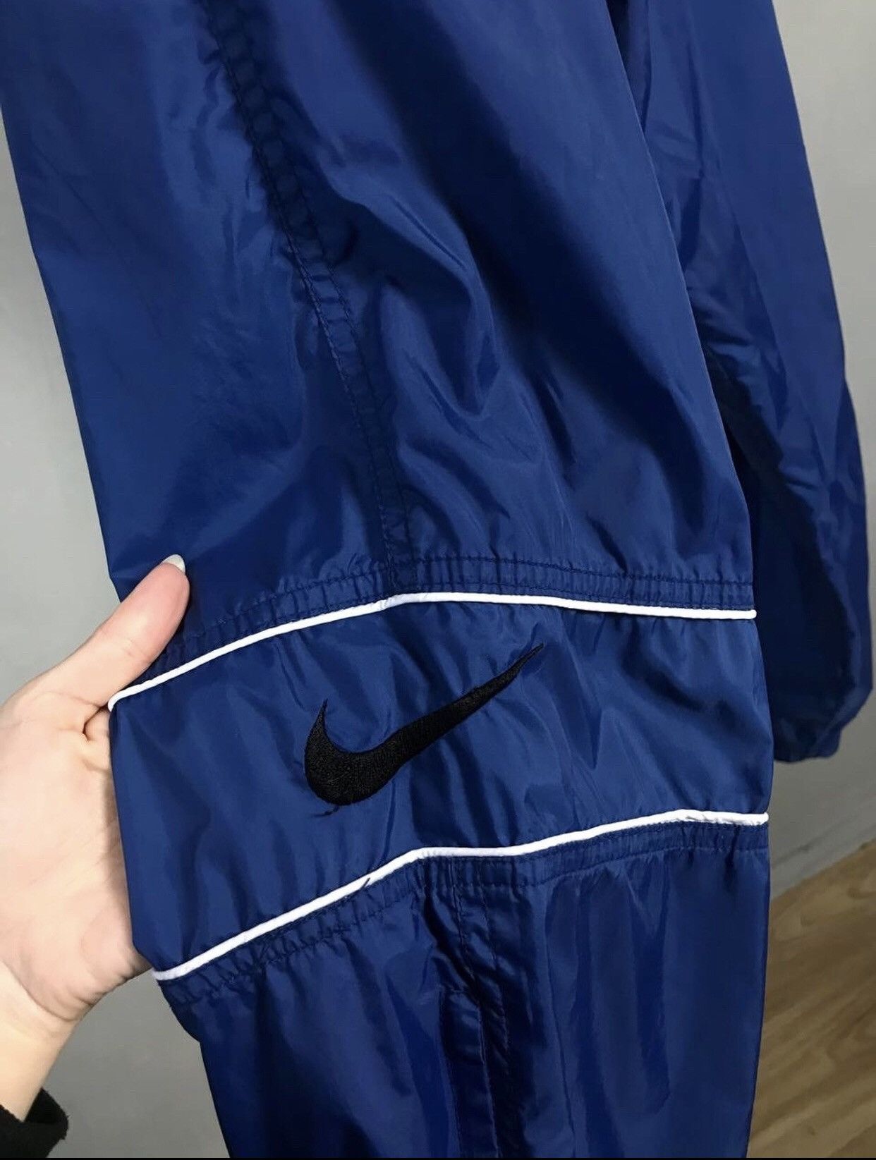 Nike Nike swoosh streetwear vintage blue sweatpants Size US 38 / EU 54 - 3 Thumbnail