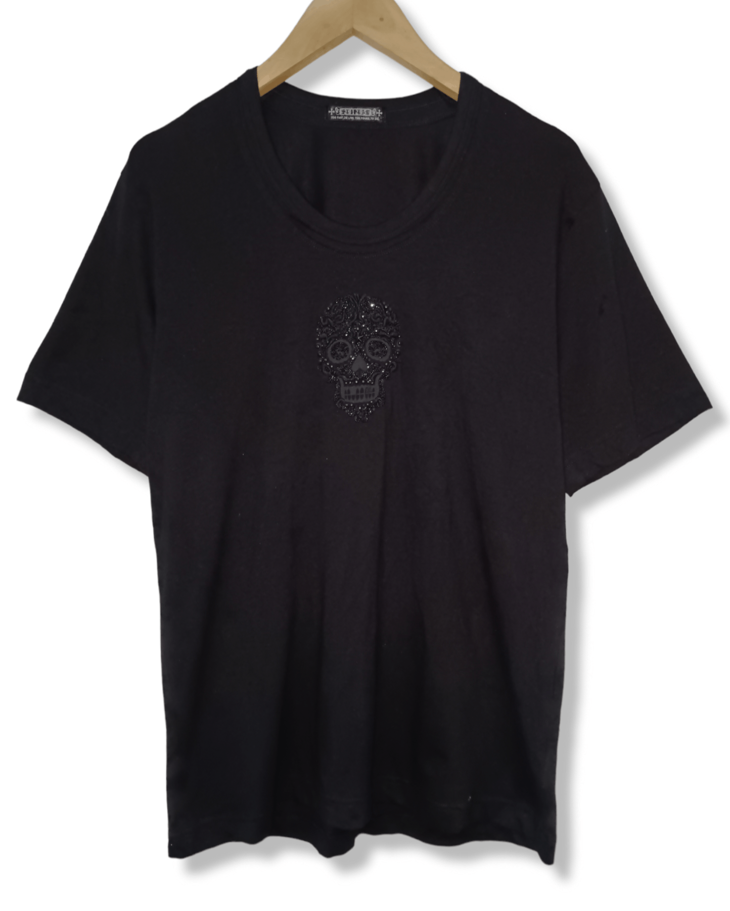14th Addiction × Beauty Beast × If Six Was Nine Vintage 291295=Homme Distressed TShirt Skull Size US M / EU 48-50 / 2 - 4 Thumbnail