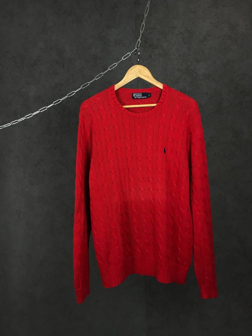 Vintage Polo Ralph Lauren vintage luxury red sweater Size US L / EU 52-54 / 3 - 1 Thumbnail
