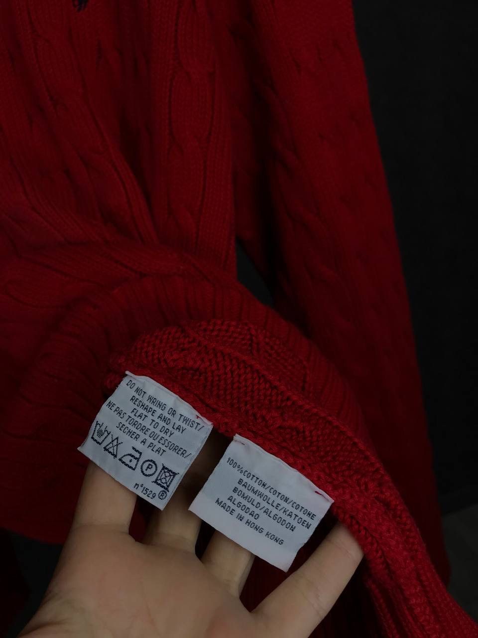 Vintage Polo Ralph Lauren vintage luxury red sweater Size US L / EU 52-54 / 3 - 5 Thumbnail