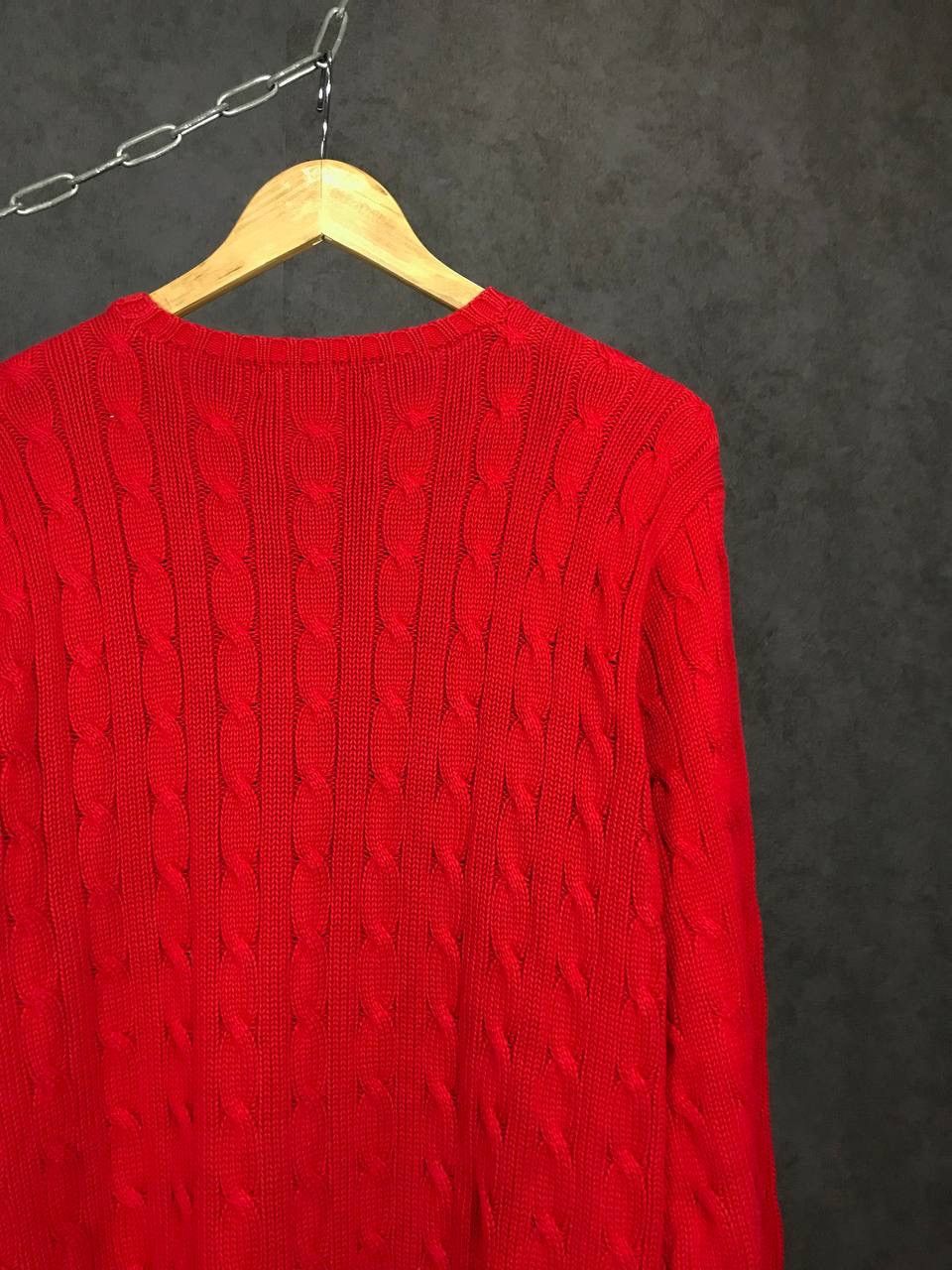 Vintage Polo Ralph Lauren vintage luxury red sweater Size US L / EU 52-54 / 3 - 8 Thumbnail