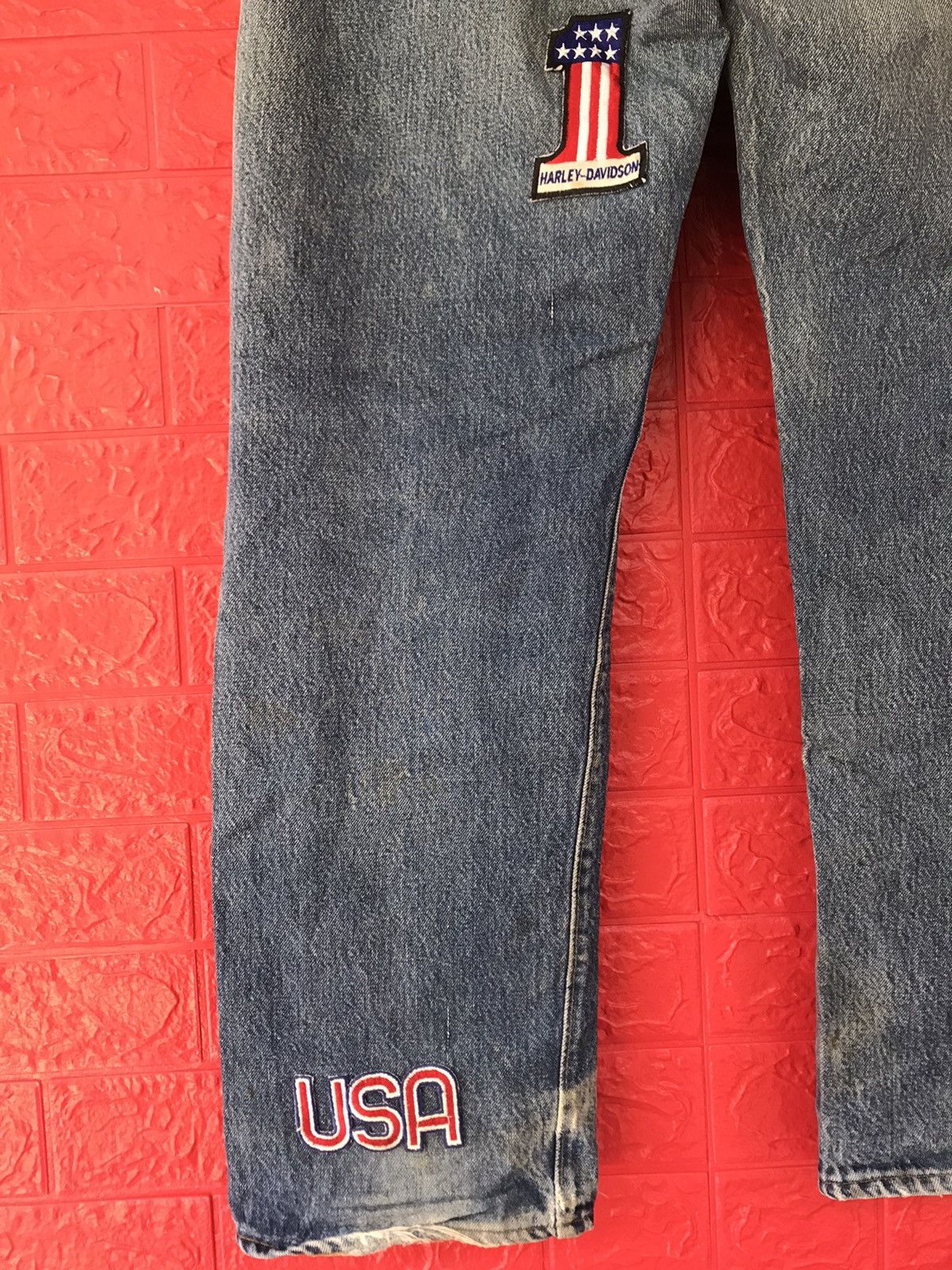 Levi's × Vintage Vintage 70s Levis 501 Redline Selvedge Patchers Jeans Size US 34 / EU 50 - 11 Thumbnail