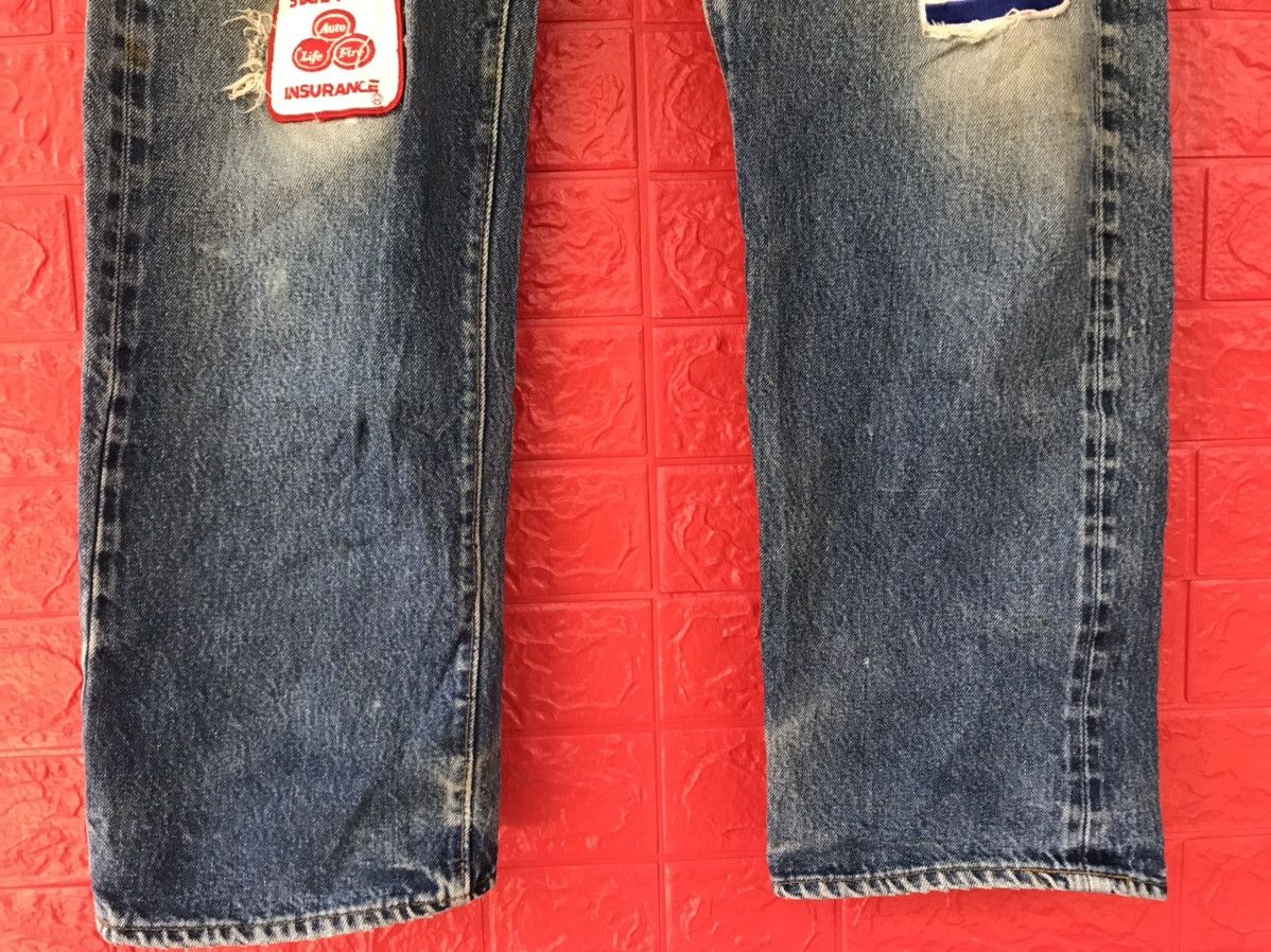 Levi's × Vintage Vintage 70s Levis 501 Redline Selvedge Patchers Jeans Size US 34 / EU 50 - 5 Thumbnail