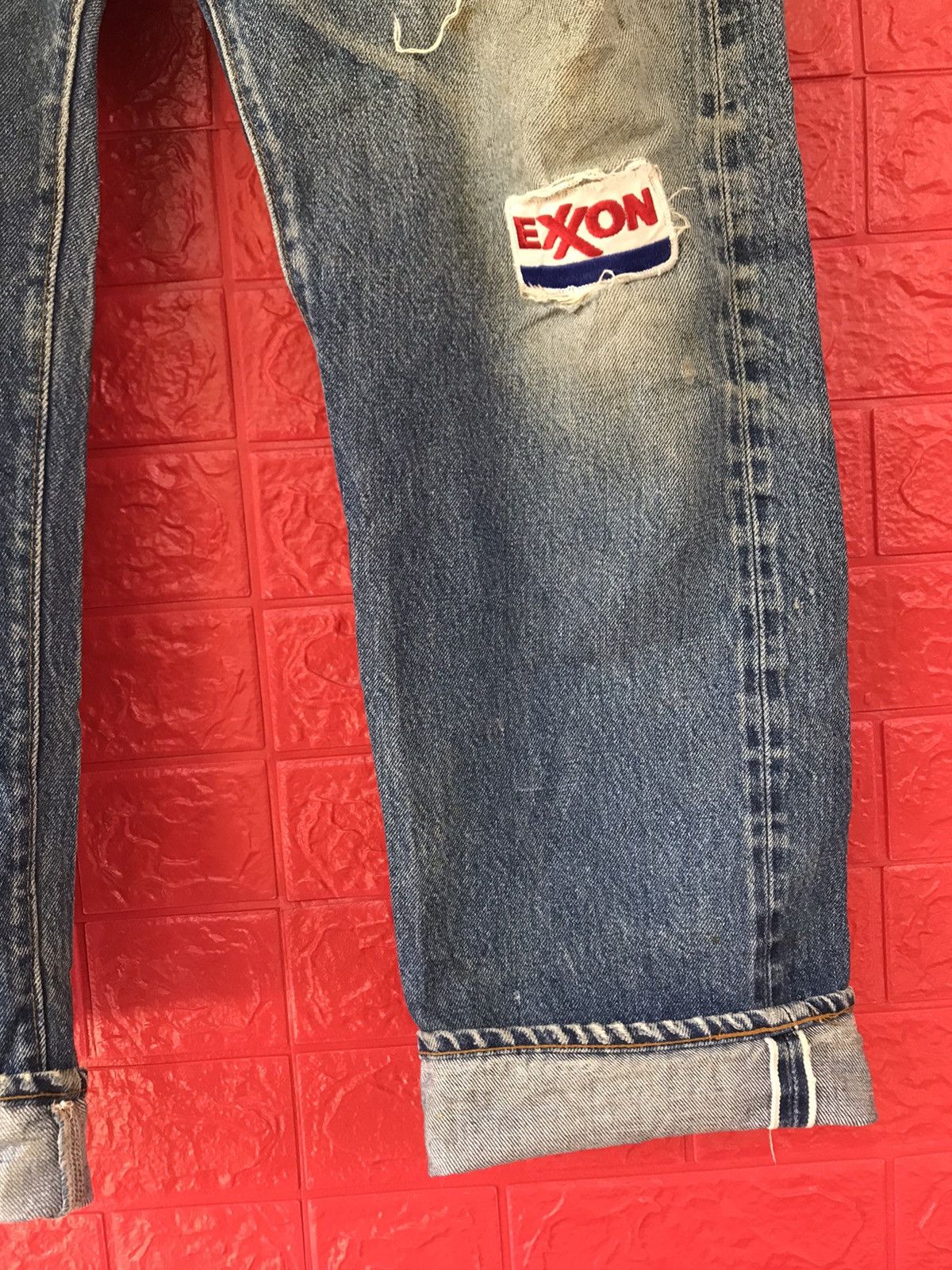 Levi's × Vintage Vintage 70s Levis 501 Redline Selvedge Patchers Jeans Size US 34 / EU 50 - 7 Thumbnail