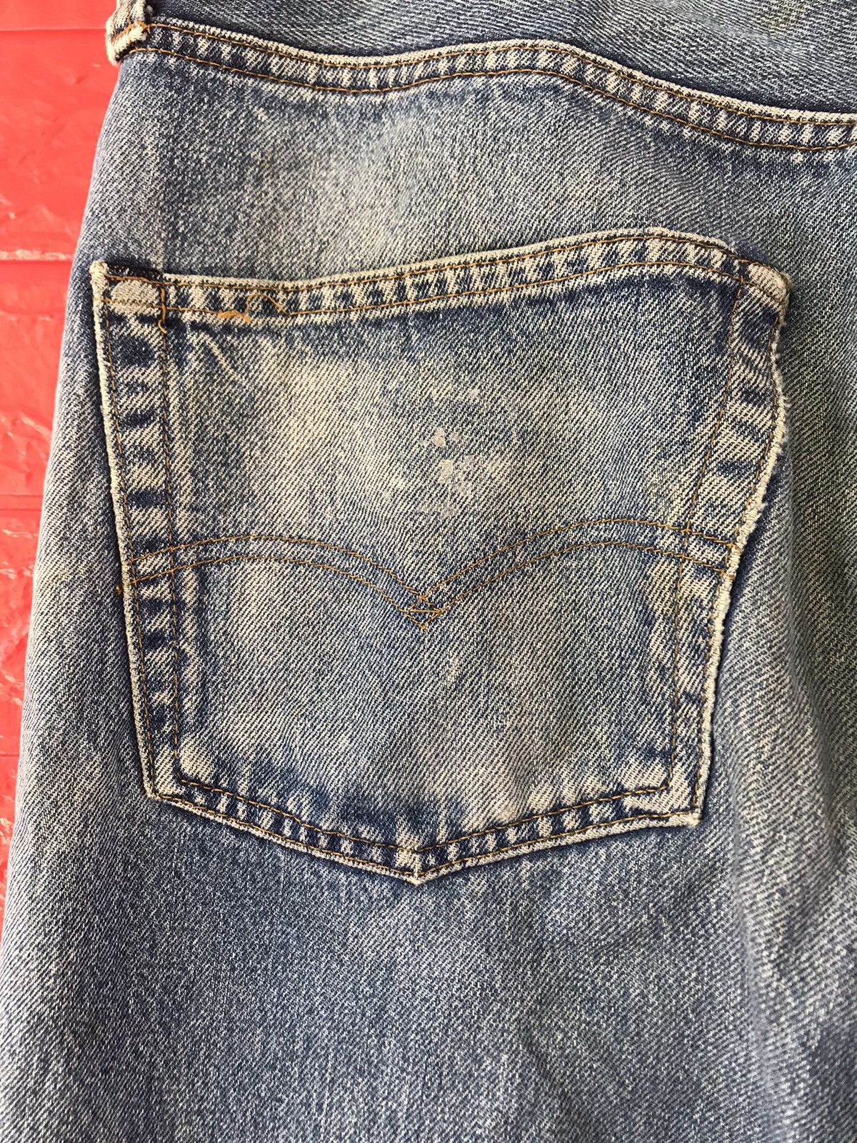 Levi's × Vintage Vintage 70s Levis 501 Redline Selvedge Patchers Jeans Size US 34 / EU 50 - 14 Thumbnail