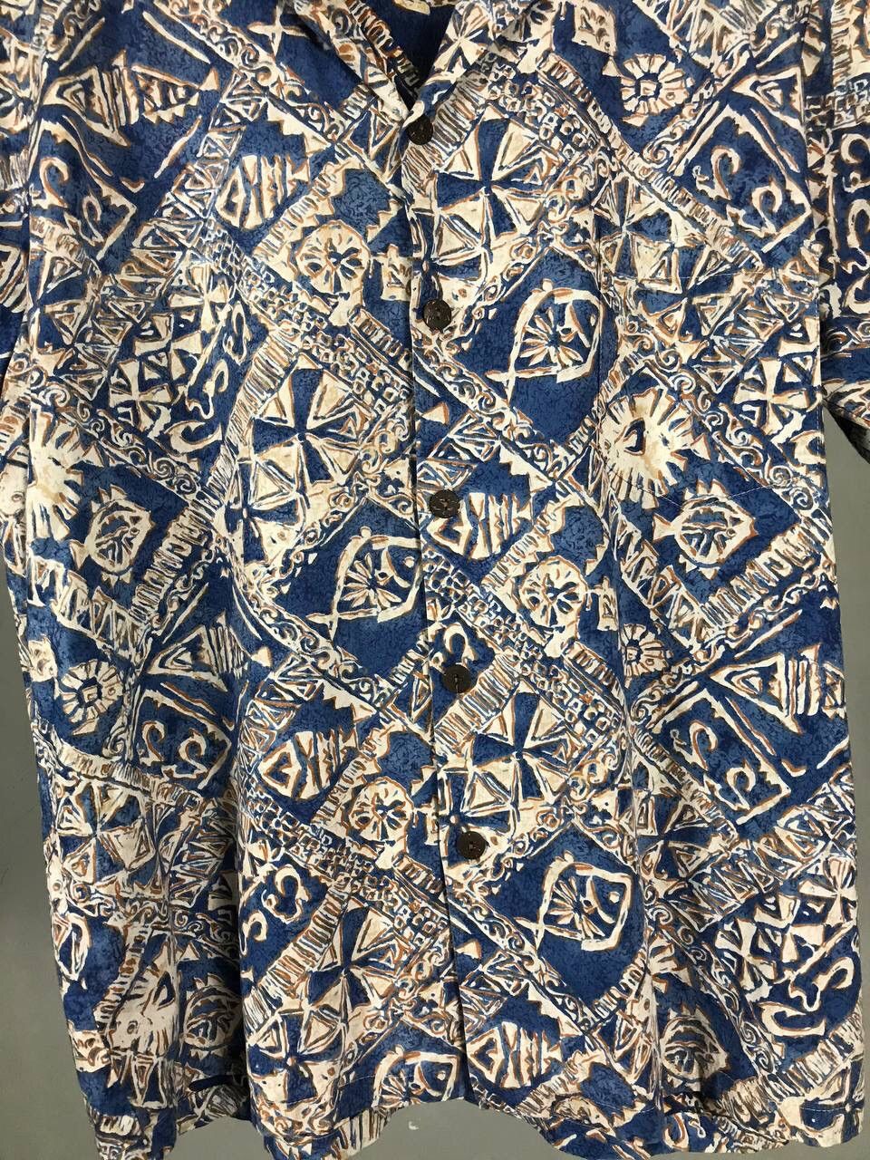 Vintage Crazy Vintage Hawaiian Made In USA Shirt Size US XL / EU 56 / 4 - 3 Thumbnail