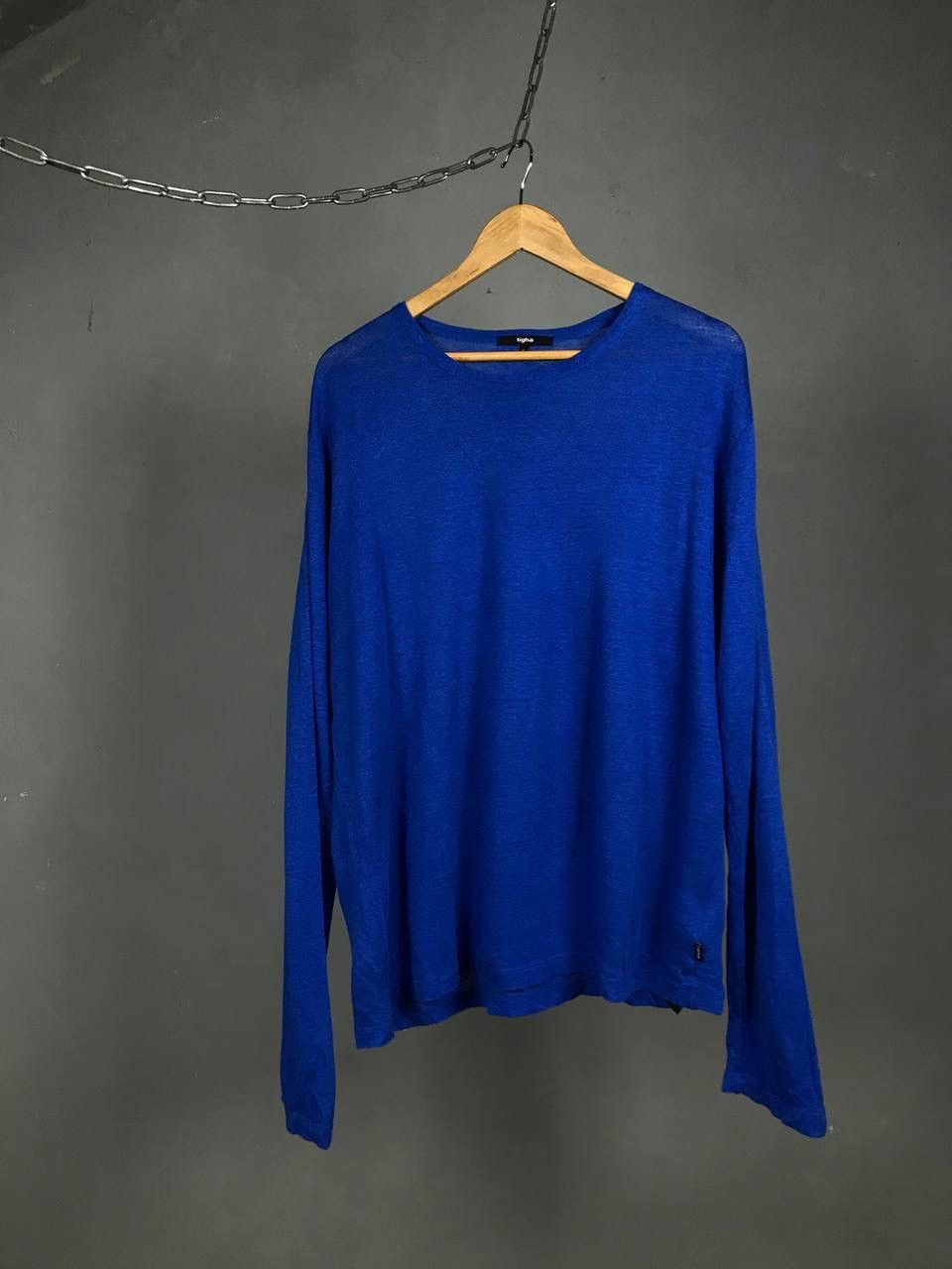 tigha Tigha luxury streetwear distressed blue sweatshirt Size US XL / EU 56 / 4 - 1 Thumbnail