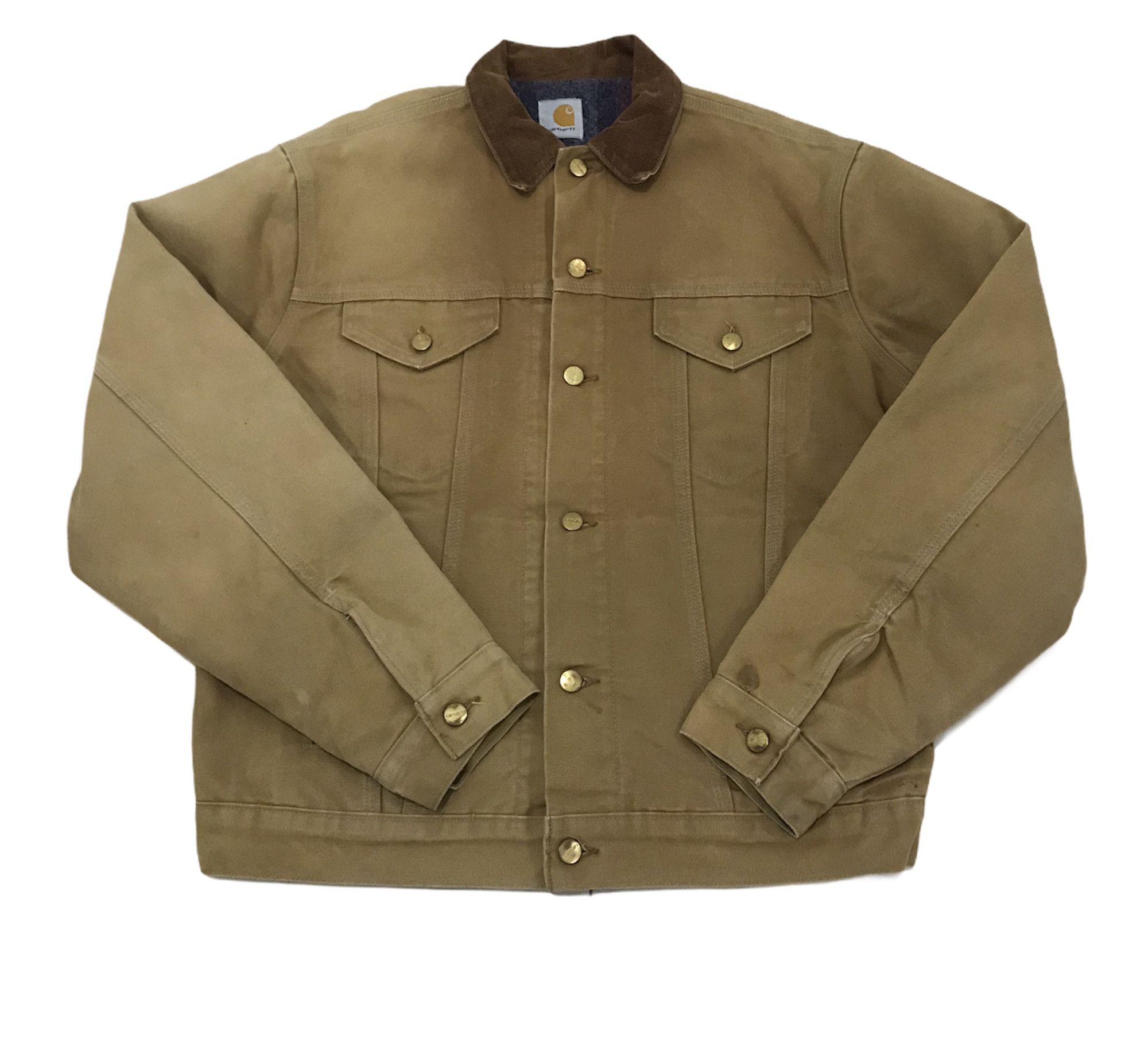 image of Carhartt vintage Carhatt Workers Jacket in Brown, Men's (Size 2XL)