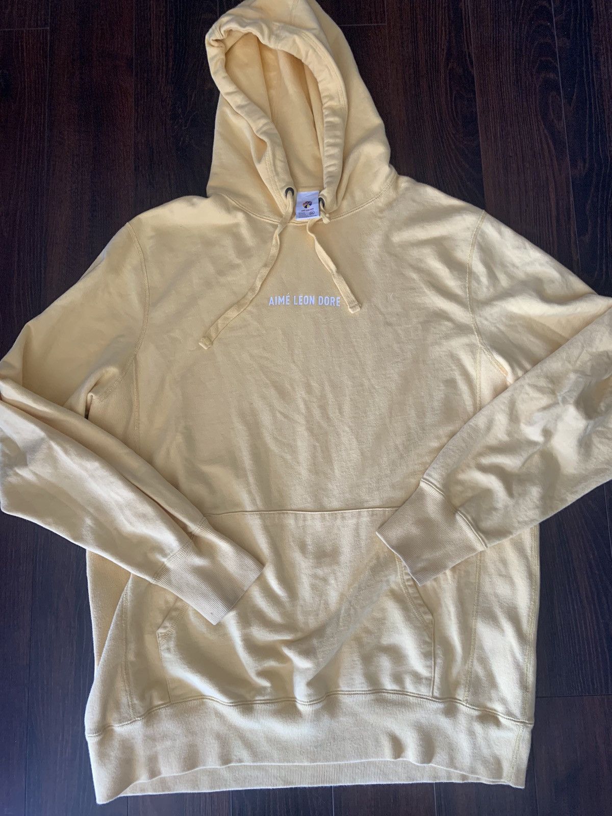 Aime Leon Dore Yellow 2018 Aime Leon Dore Hoodie Size US XL / EU 56 / 4 - 1 Thumbnail