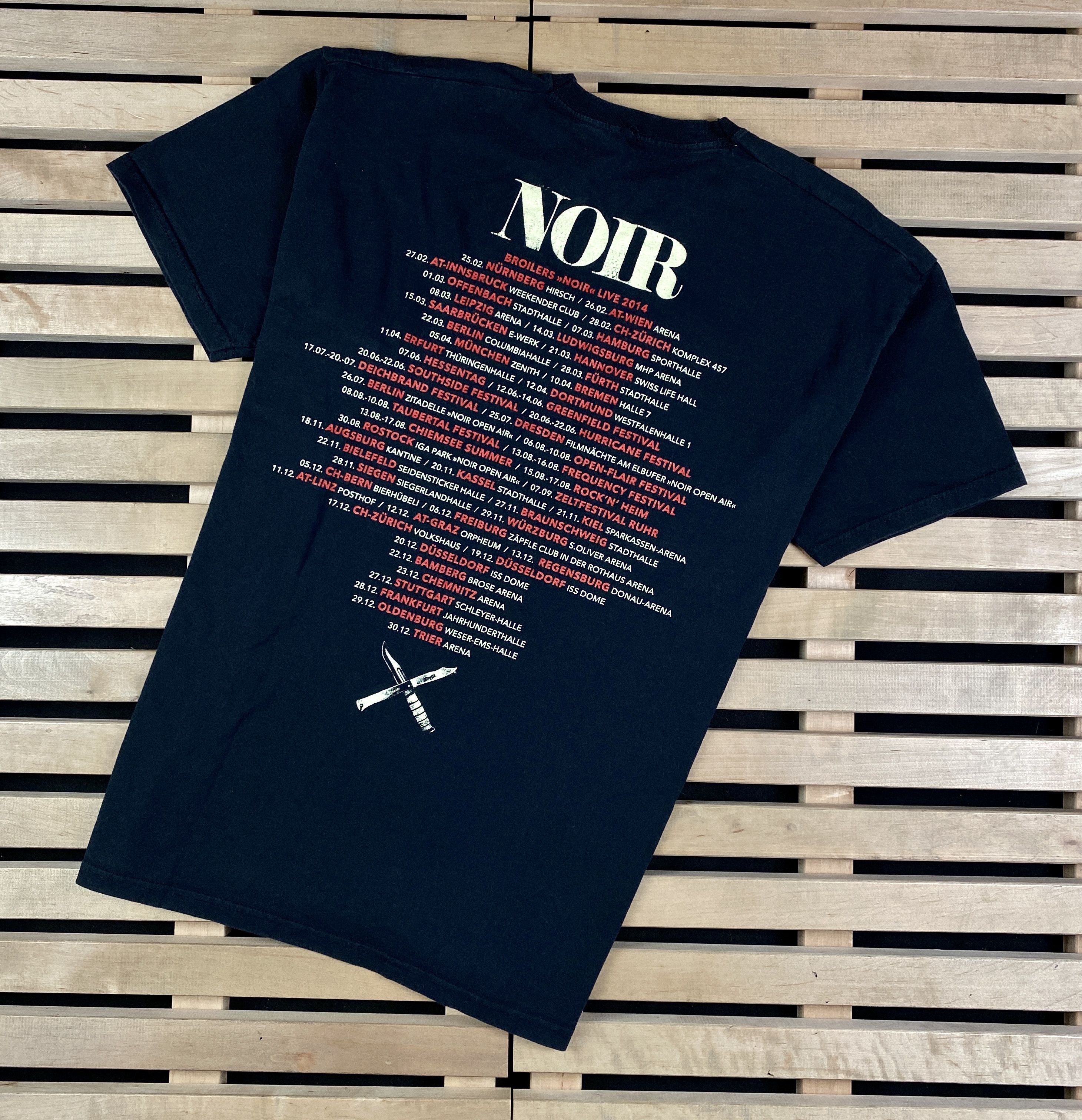 Band Tees × Vintage Men’s Rock T-Shirt Noir Vintage 2014 Size L-XL Size US L / EU 52-54 / 3 - 7 Thumbnail