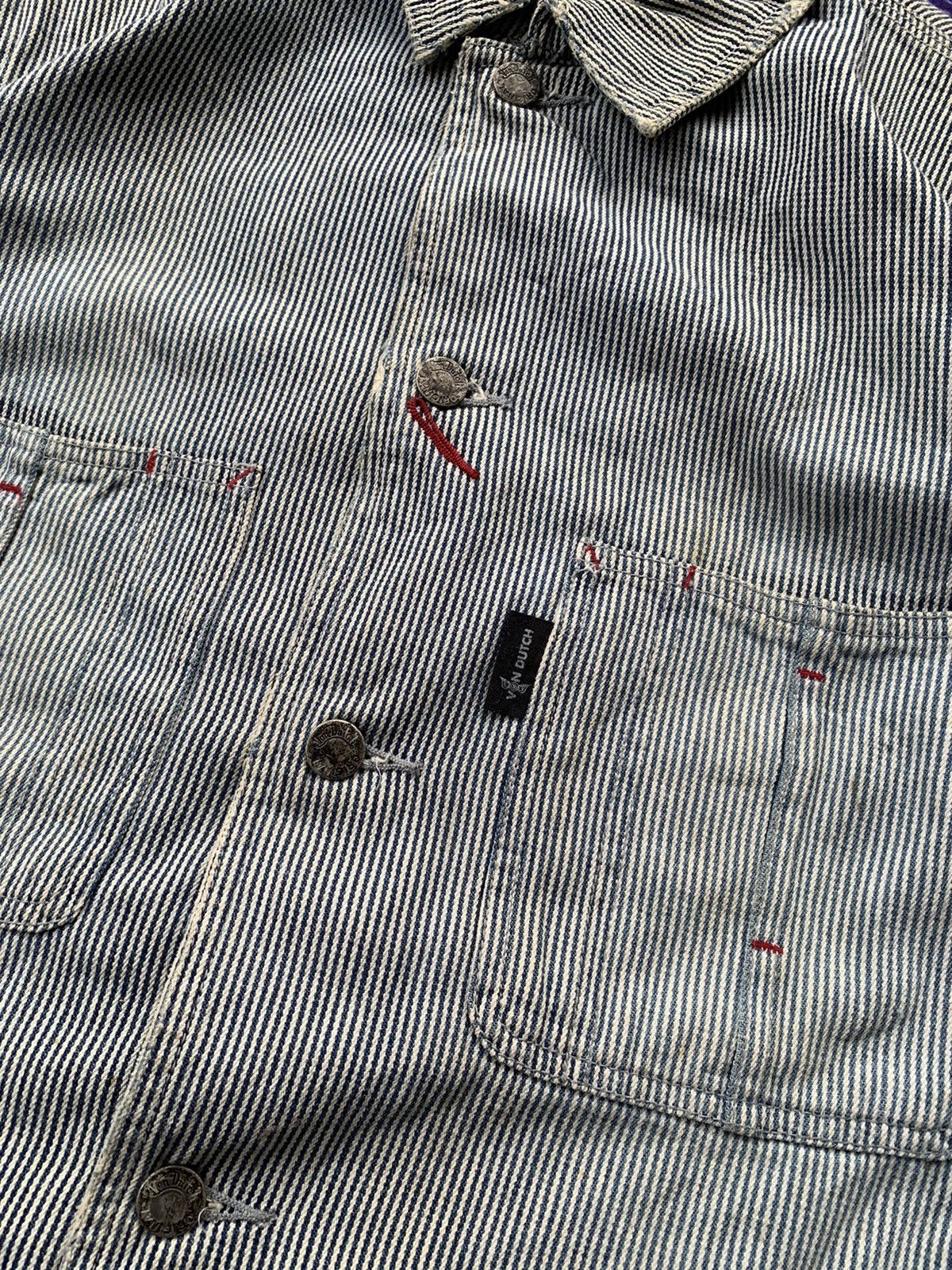 Von Dutch Vintage Von Dutch Hickory Denim Chore Jacket Size US M / EU 48-50 / 2 - 5 Thumbnail