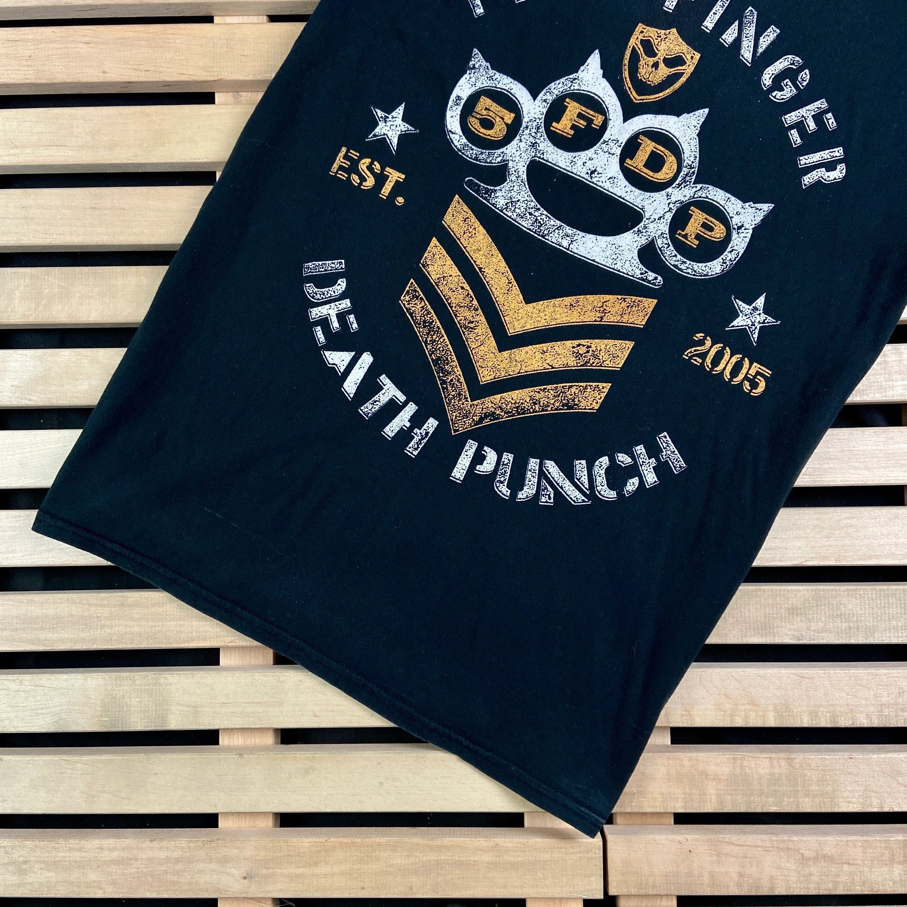 Band Tees × Vintage Mens Vintage T Shirt Five Finger Death Pung 2005 Size L Size US L / EU 52-54 / 3 - 3 Thumbnail