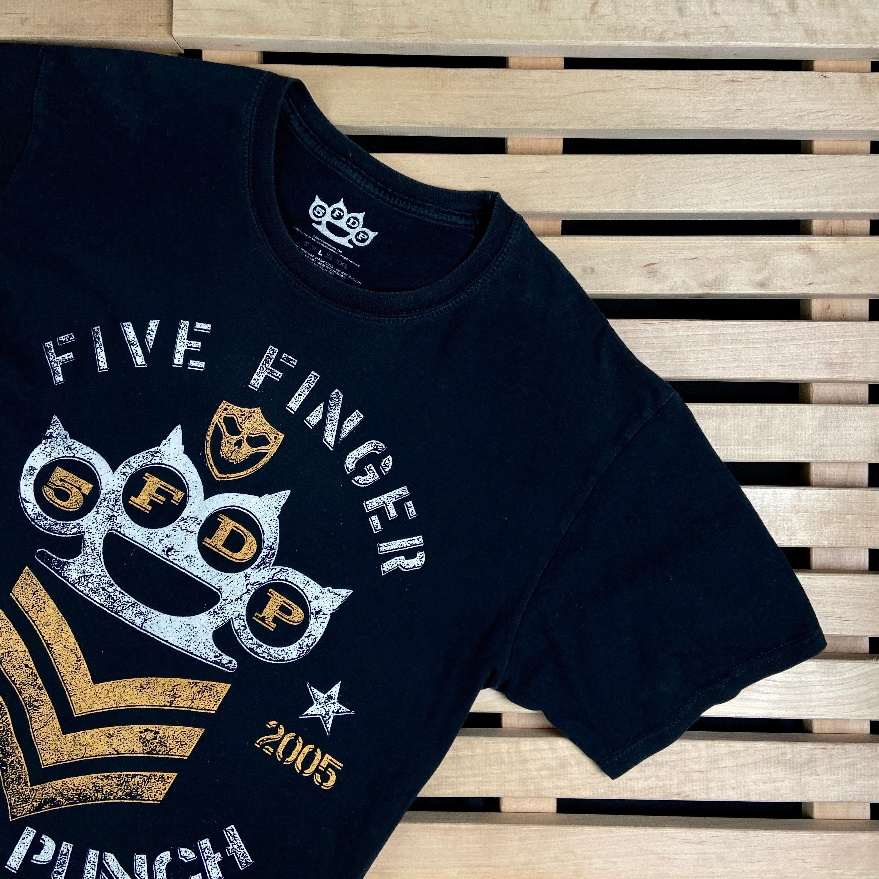 Band Tees × Vintage Mens Vintage T Shirt Five Finger Death Pung 2005 Size L Size US L / EU 52-54 / 3 - 2 Thumbnail