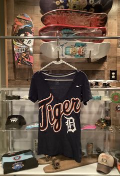 Vintage Vintage Majestic Mens XL Detroit Tigers MLB Baseball #4 Higginson  Jersey Blue, Grailed