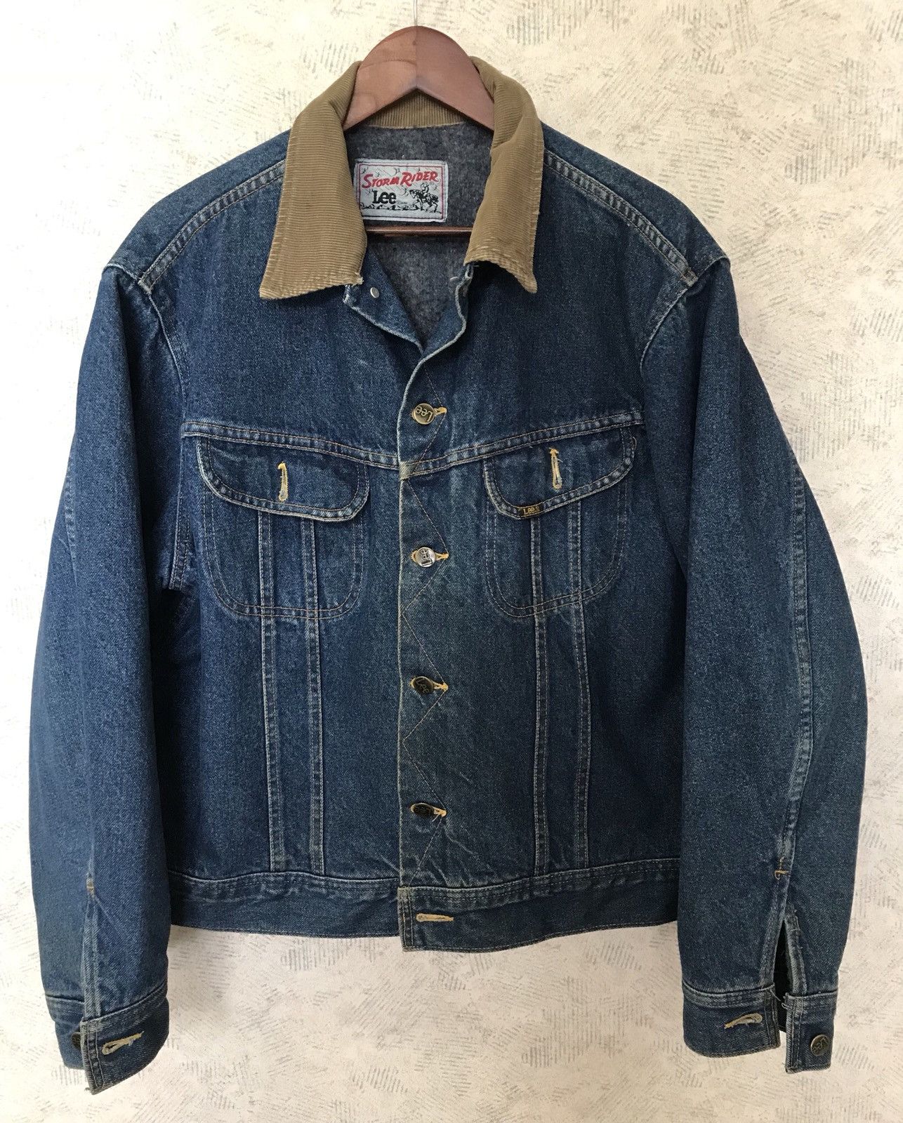 Lee Storm Rider Blanket Lined Denim Jacket Size Small Grailed