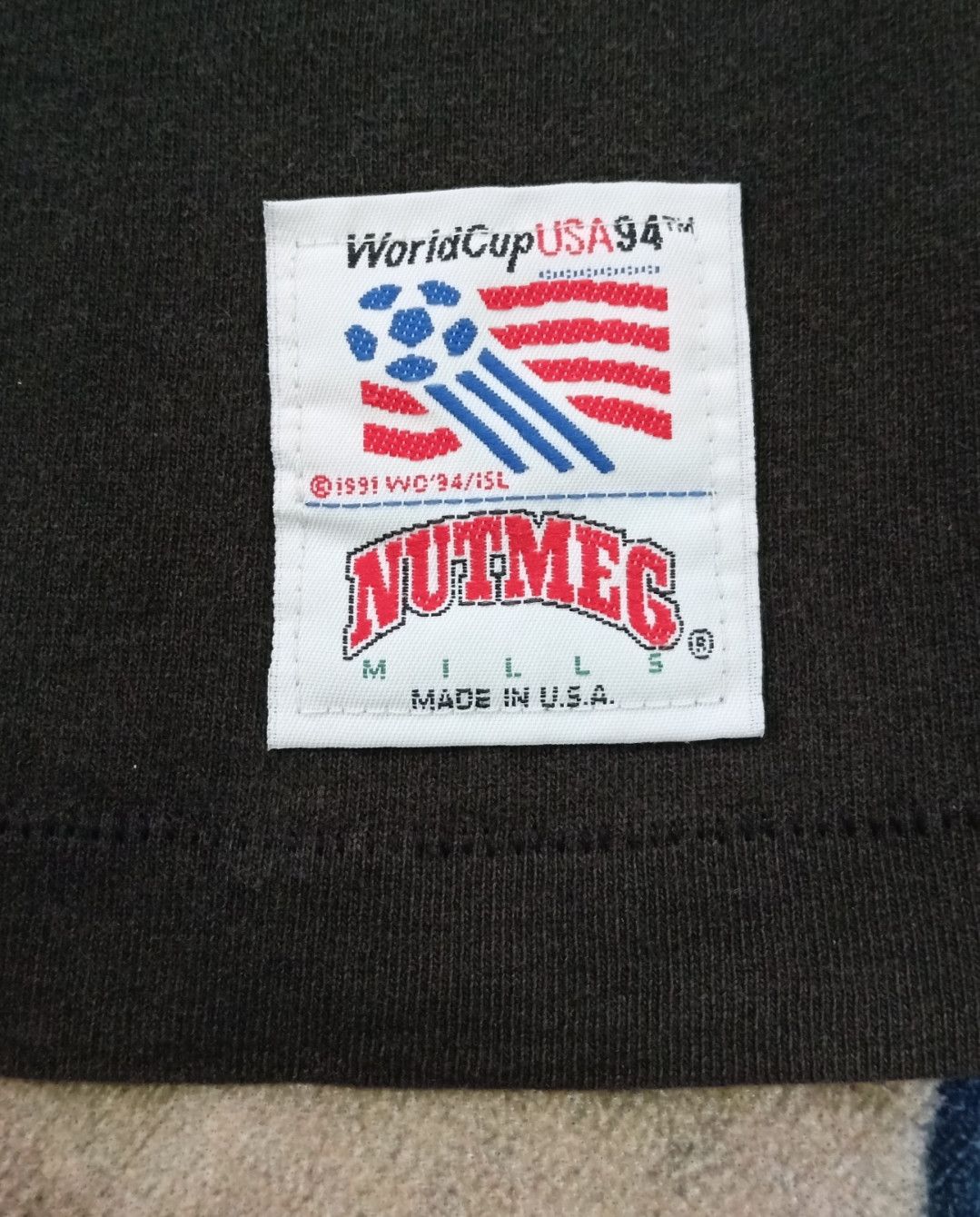 Nutmeg × Vintage Vintage 90s FIFA World Cup USA 1994 : England T-shirt Size US L / EU 52-54 / 3 - 8 Thumbnail