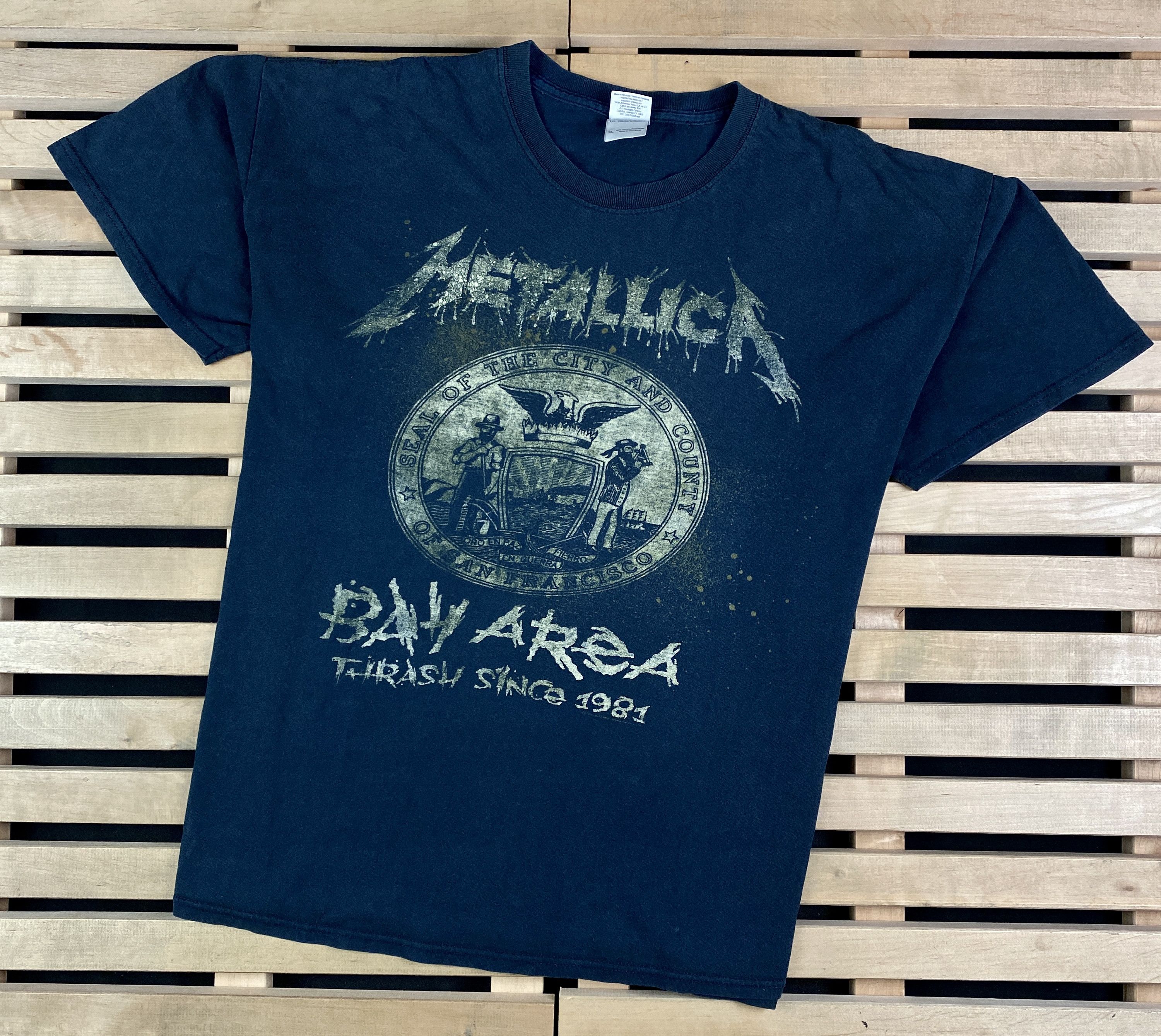Band Tees × Vintage Mens Vintage T Shirt Metallica Size XL Size US XL / EU 56 / 4 - 1 Thumbnail