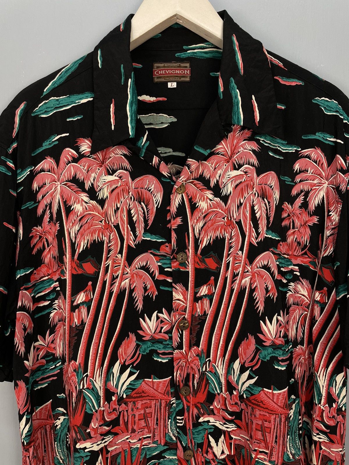 Chevignon Chevignon Hawaiian shirt Size US L / EU 52-54 / 3 - 3 Thumbnail